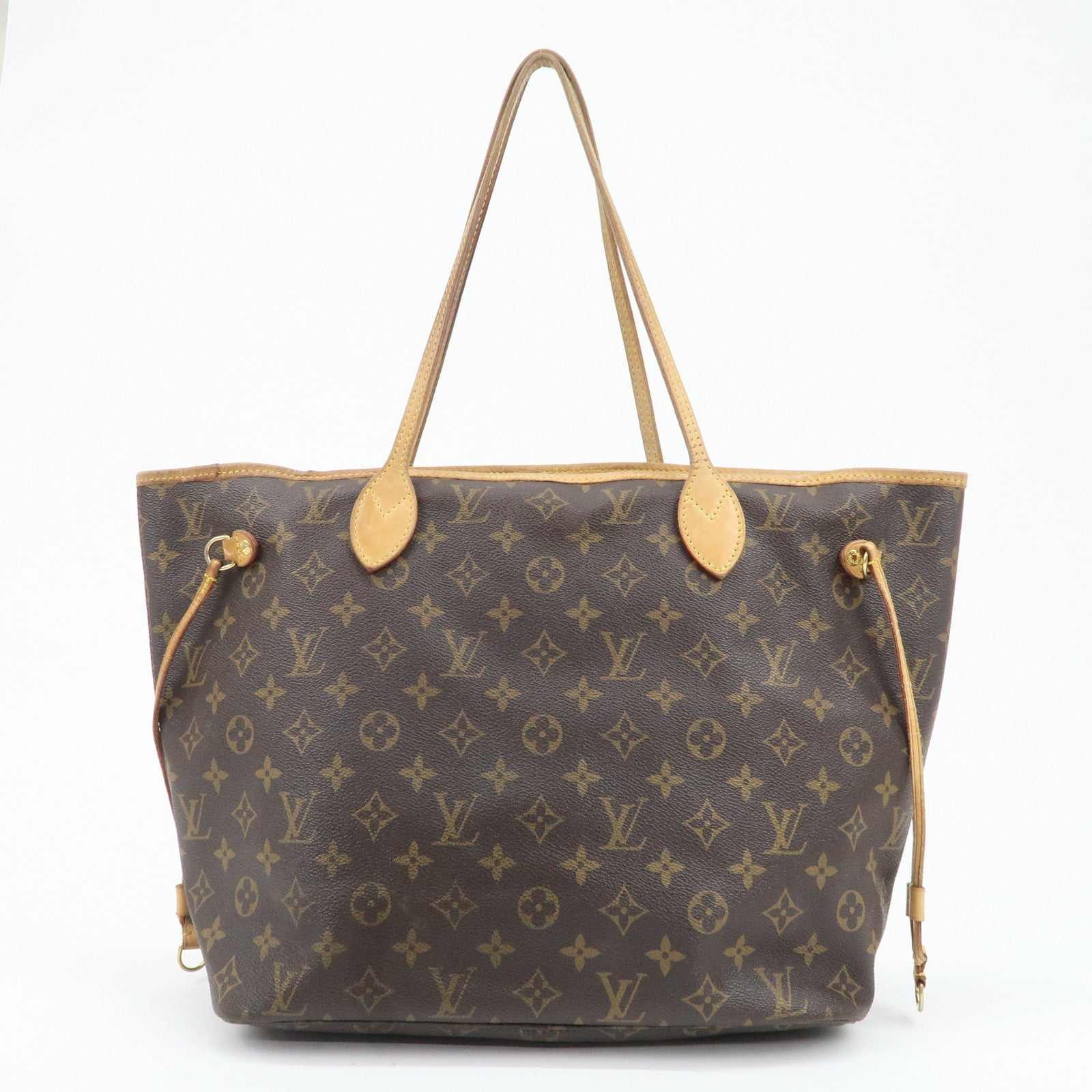 Louis Vuitton Monogram Neverfull MM Tote Bag Brown M40156