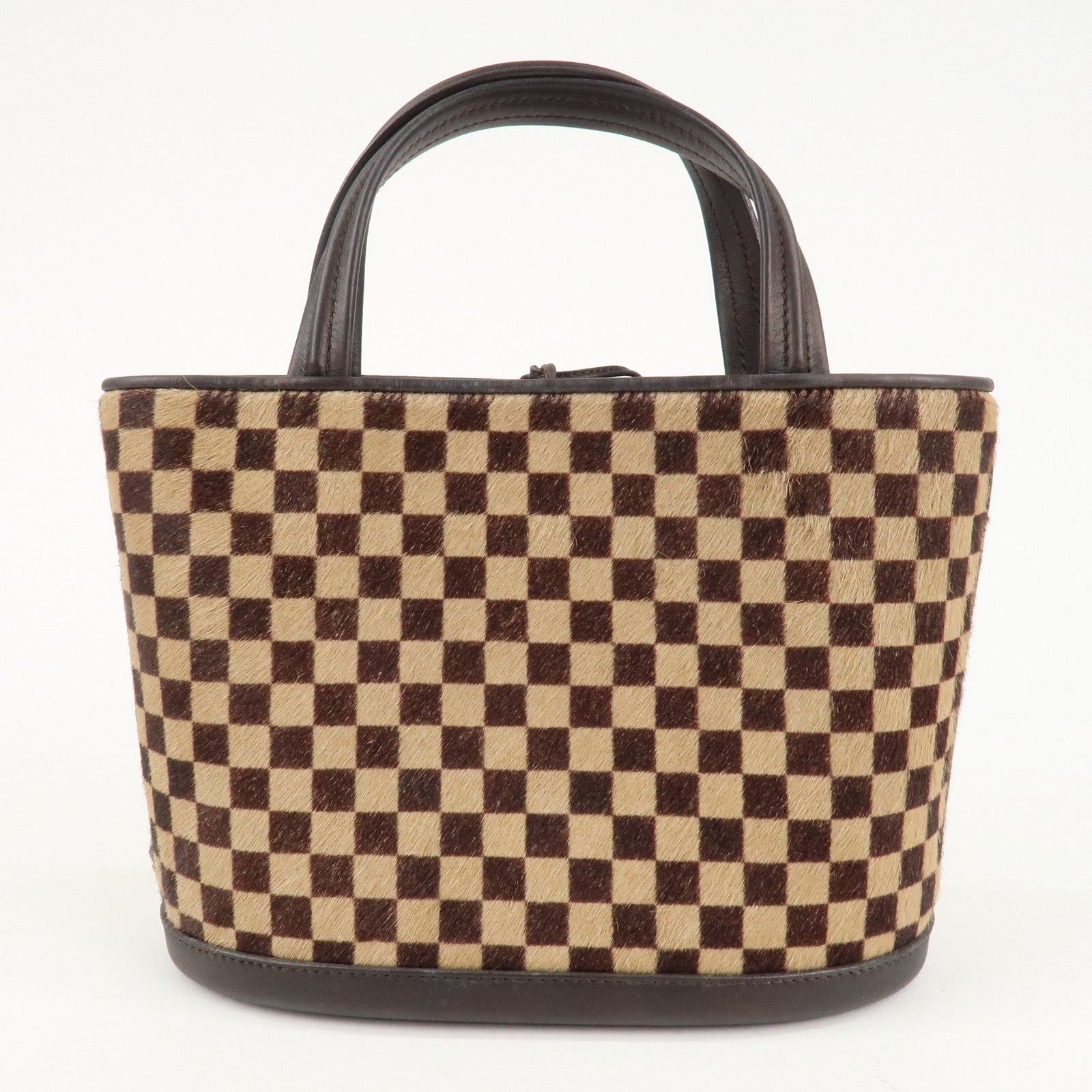 Louis Vuitton Damier Sauvage Impala Hand Bag Beige Brown M92133