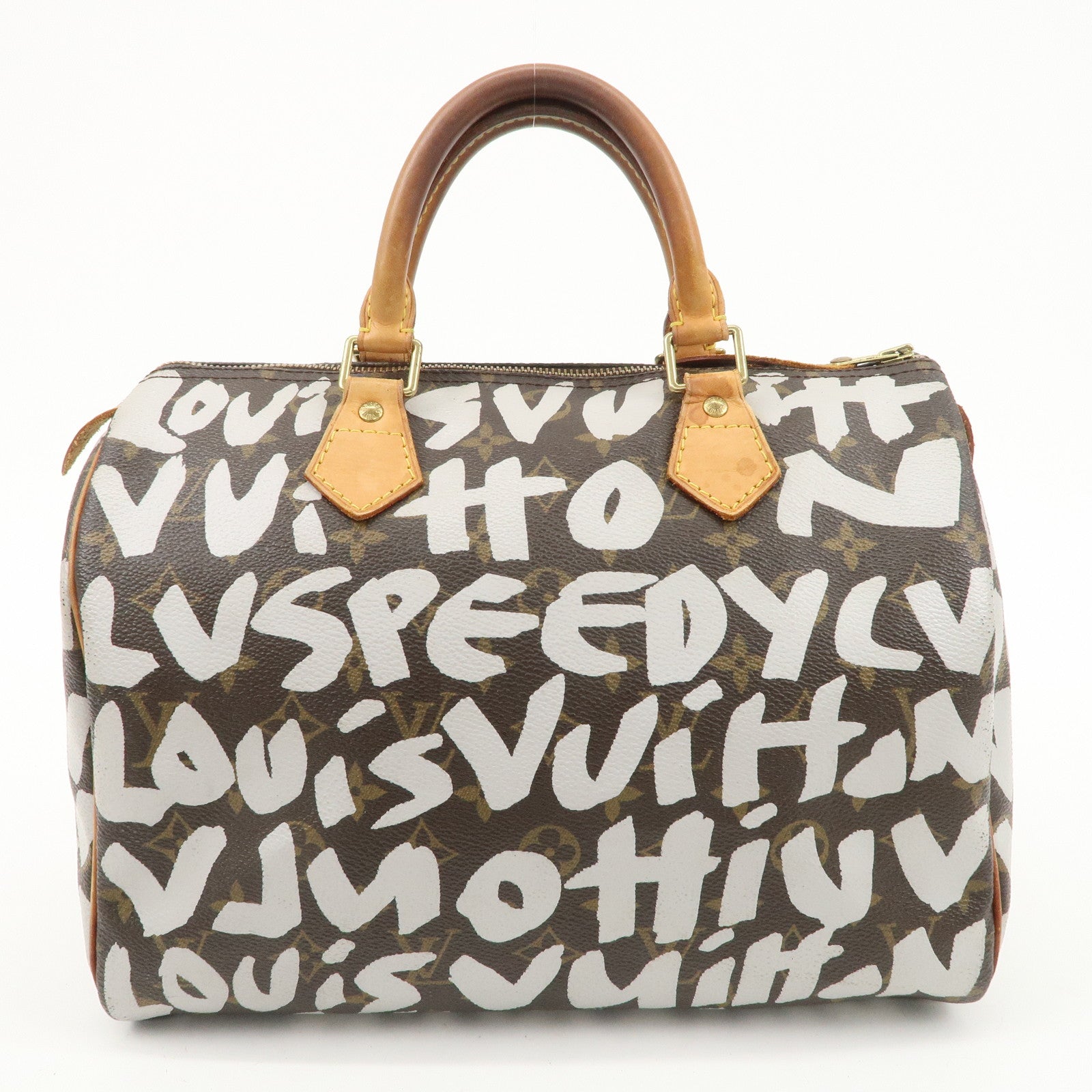 Louis Vuitton Monogram Graffiti Speedy 30 Boston Hand Bag M92195 Used