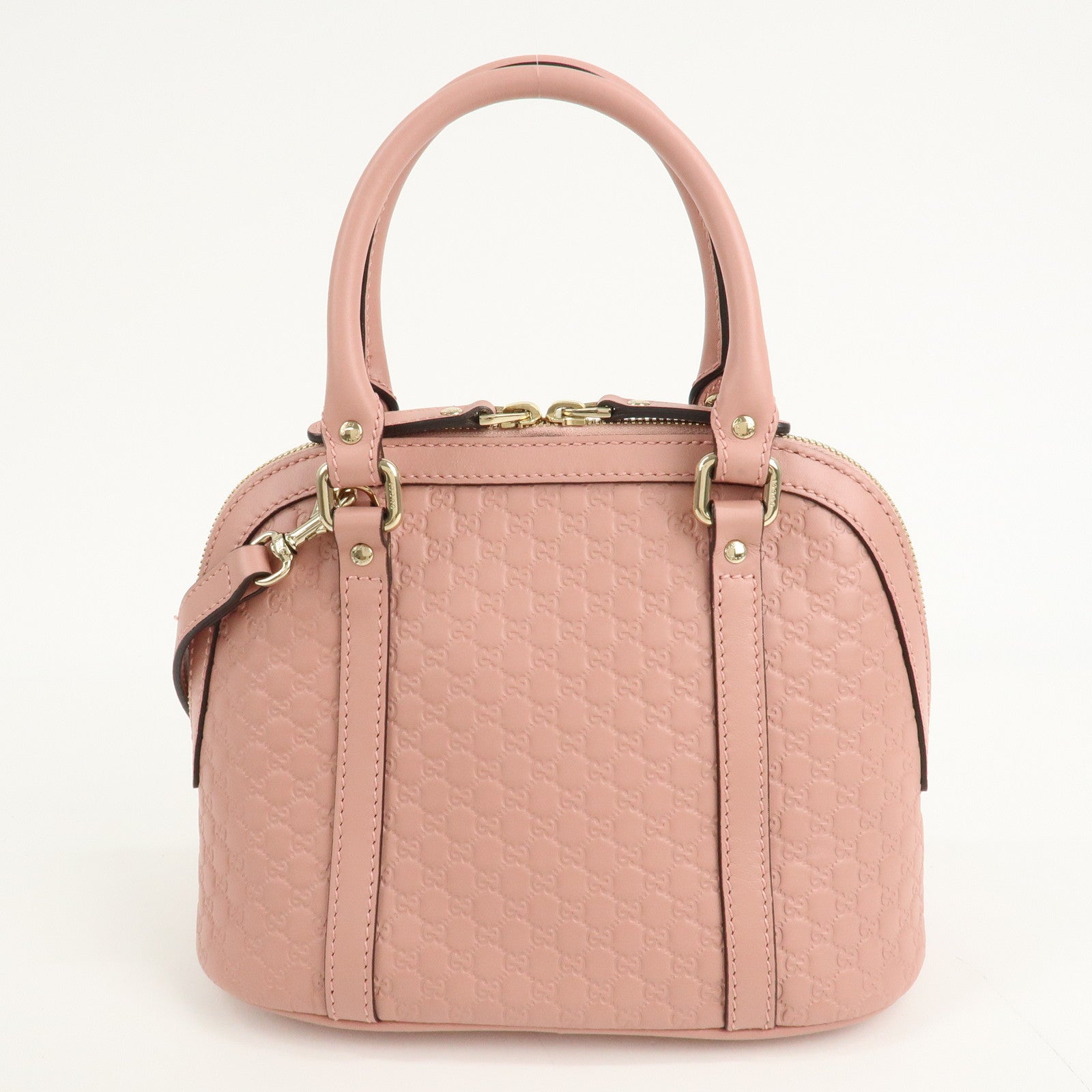 GUCCI Micro Guccissima Leather 2Way Shoulder Hand Bag Pink 449654