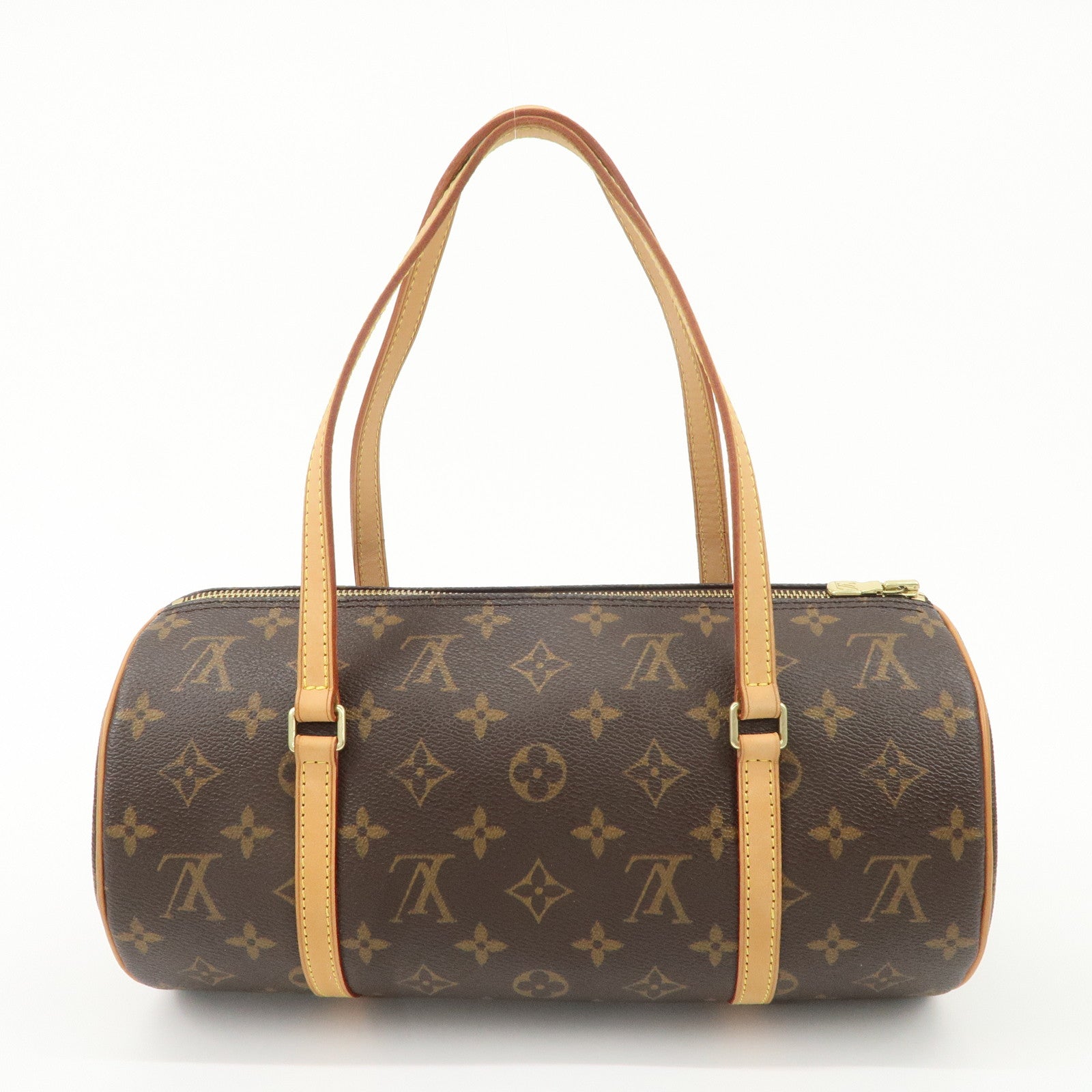 Louis Vuitton Monogram Papillon 30 Hand Bag Brown M51385 Used