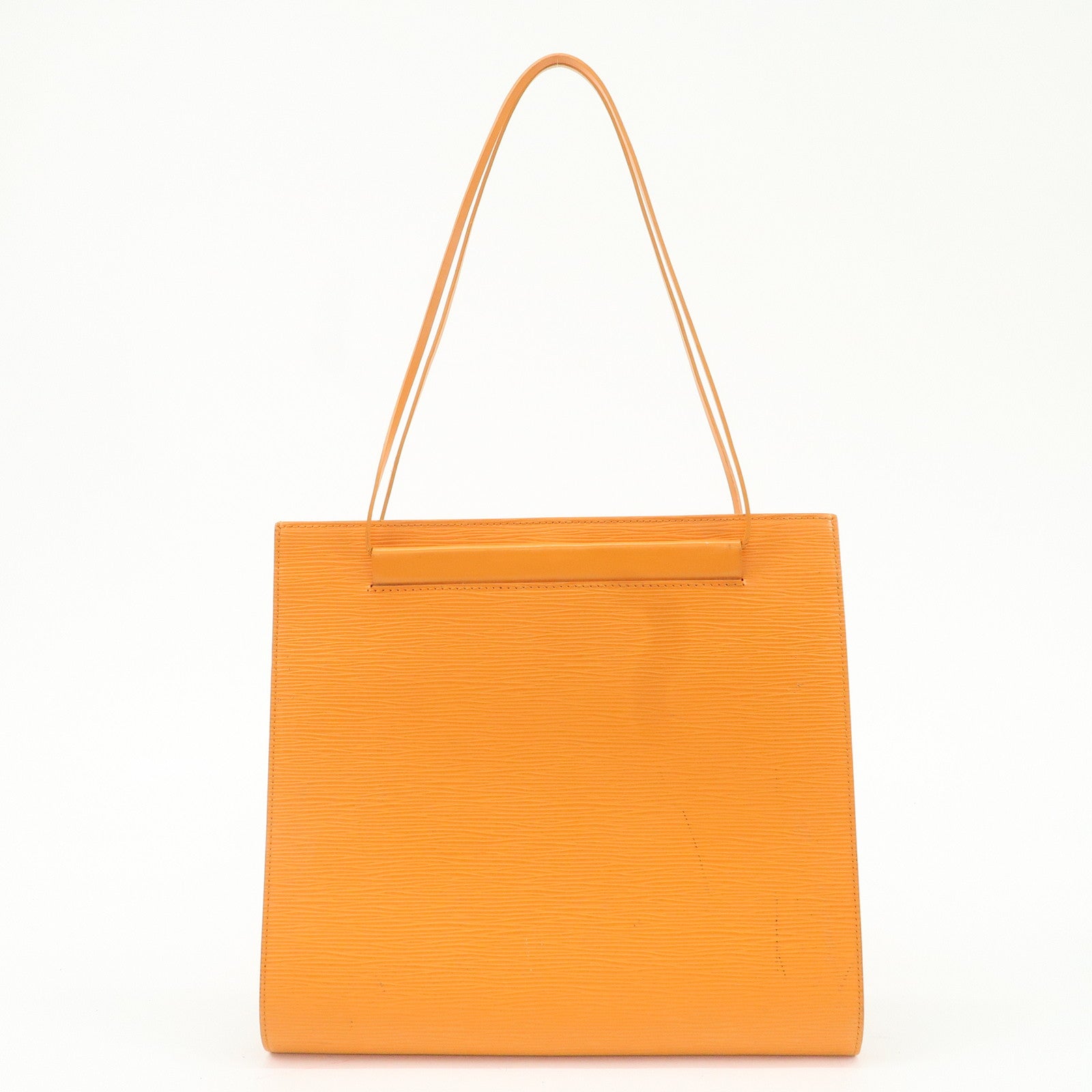 Louis Vuitton Epi SaintTropez Hand Bag Mandarin Orange M5246H