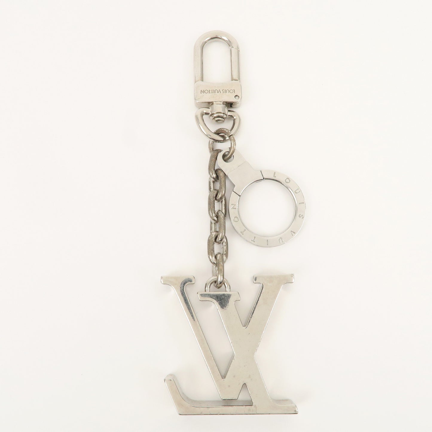 Louis Vuitton Porte Cles Initial LV Bag Charm Silver M65071