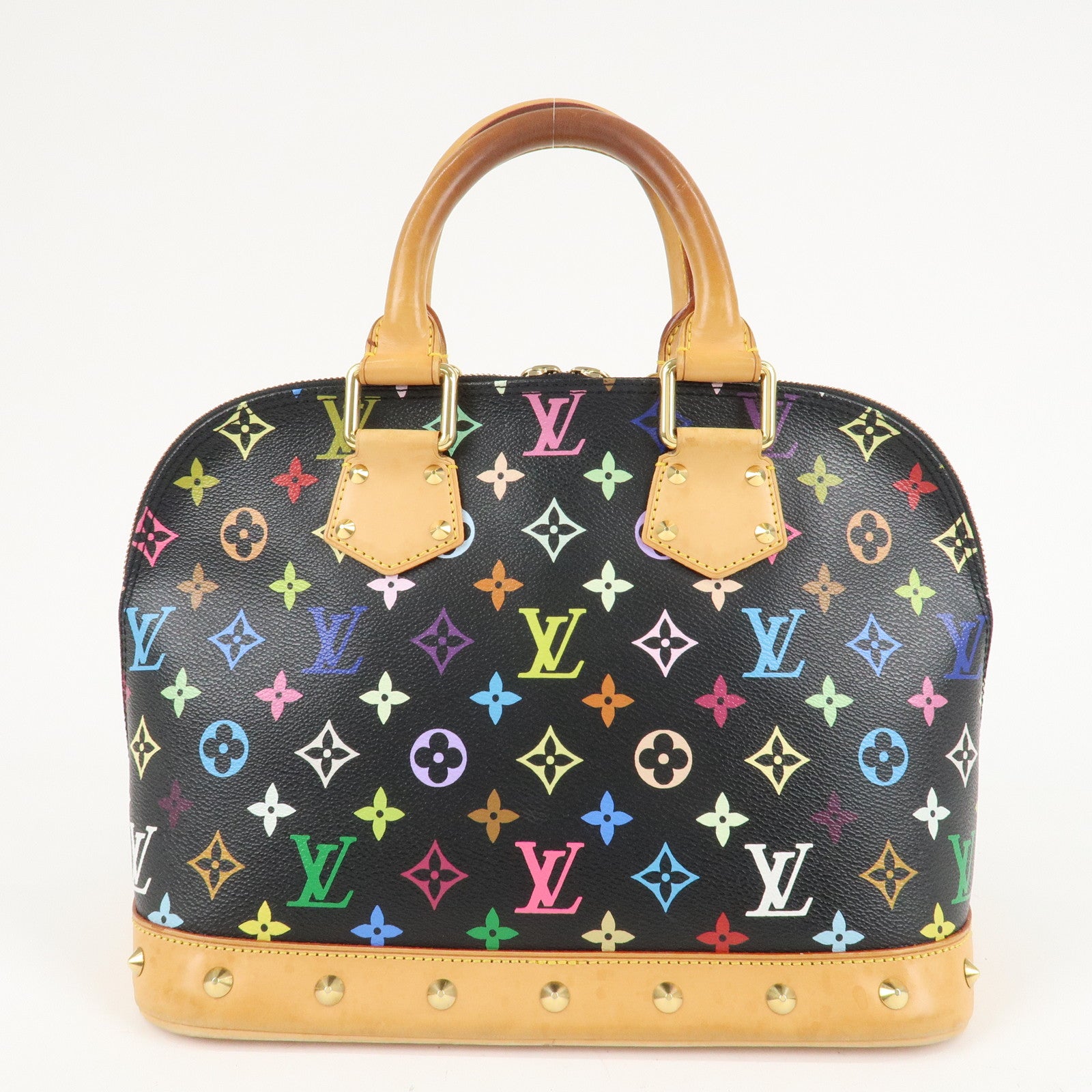 Louis Vuitton Monogram Multi Color Alma Hand Bag Noir M92646