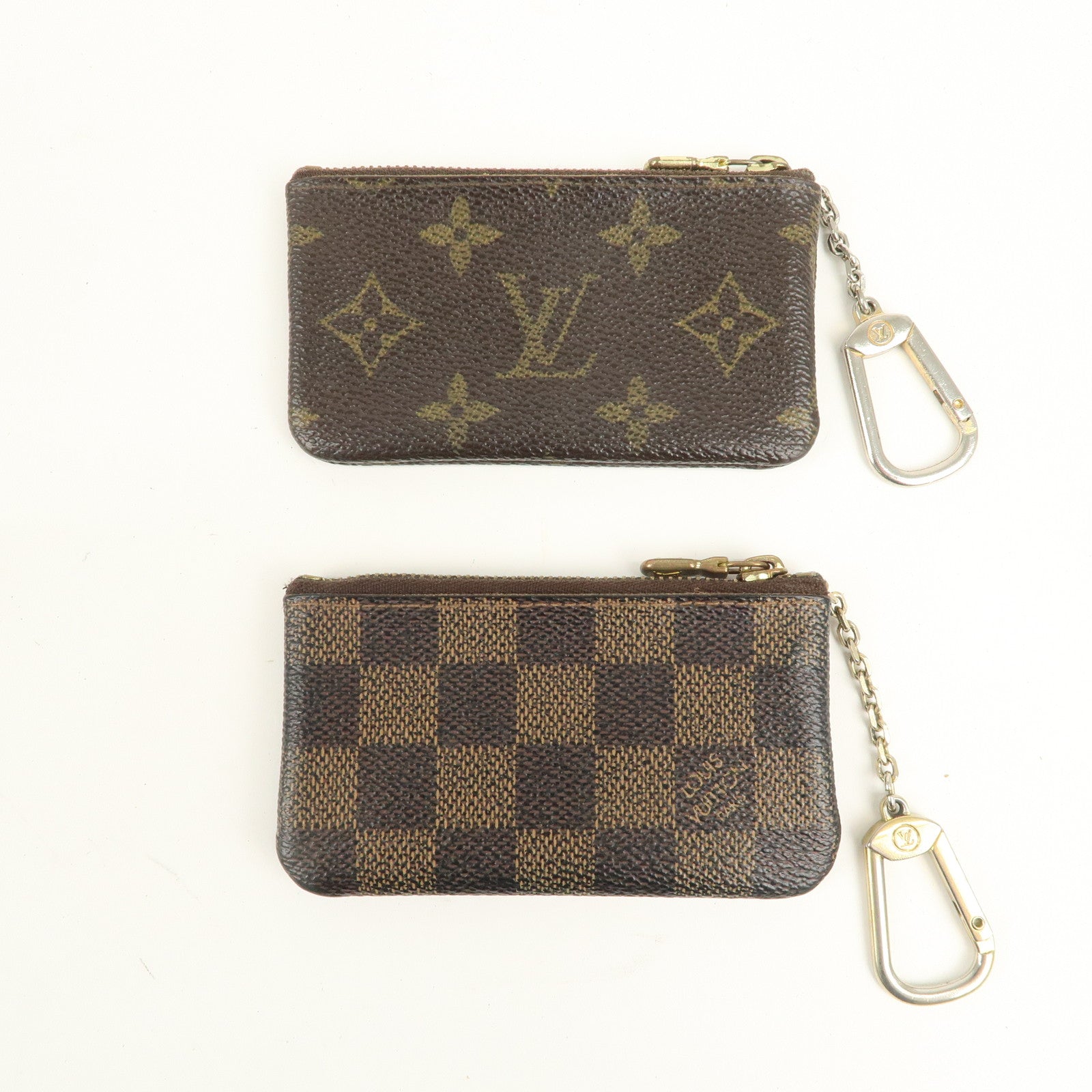 Louis Vuitton Set of 2 Monogram Damier Pochette Cles Coin Case