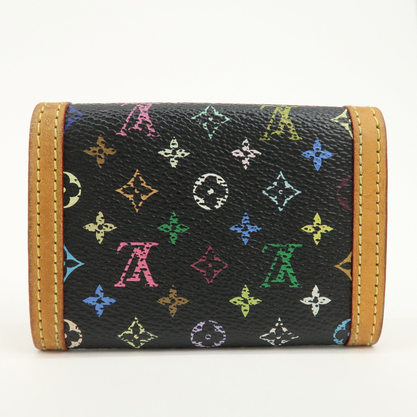 Louis Vuitton Multi Color Porte Monnaie Plat Coin Case M92656