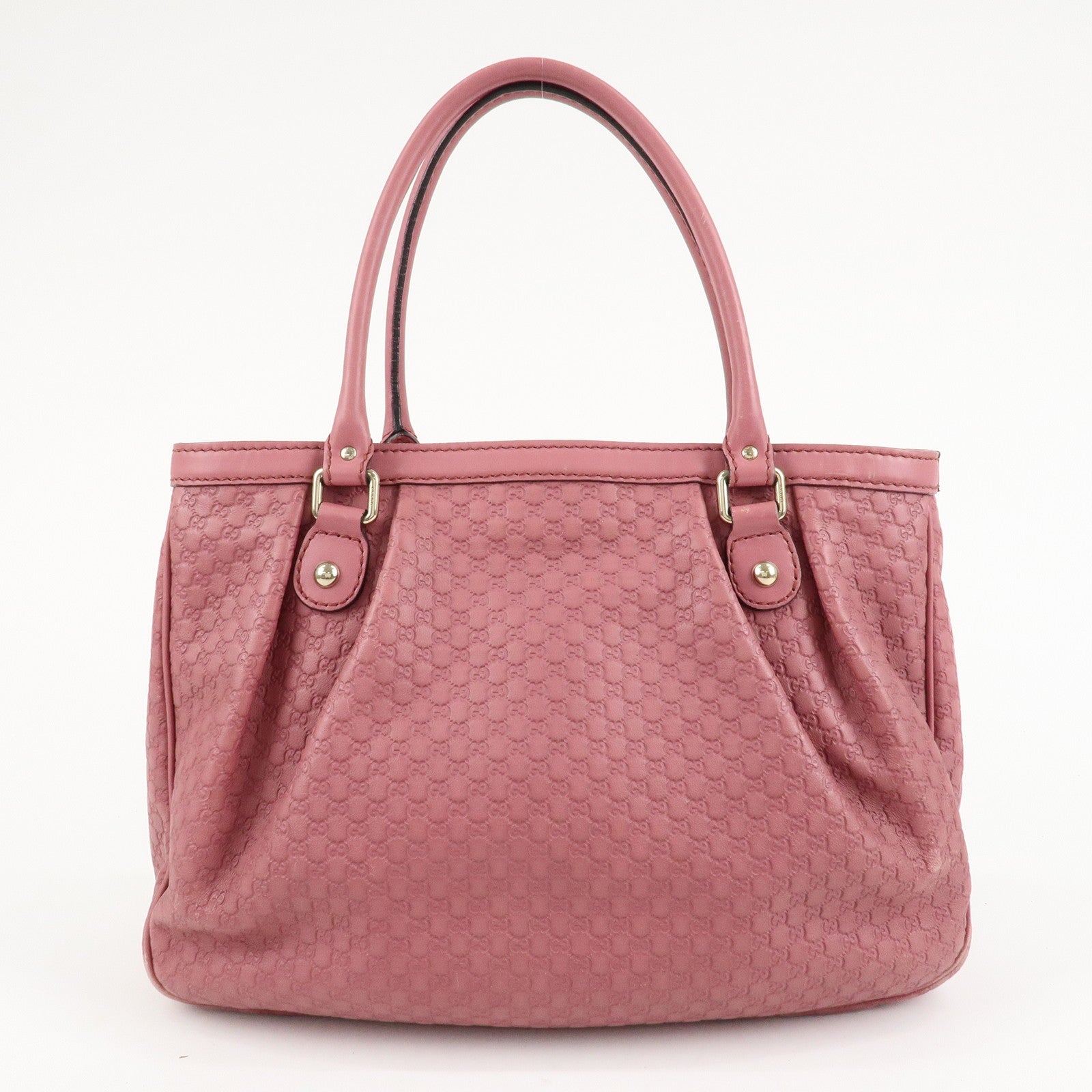 GUCCI Sukey Micro Guccissima Leather Tote Bag Pink 296835