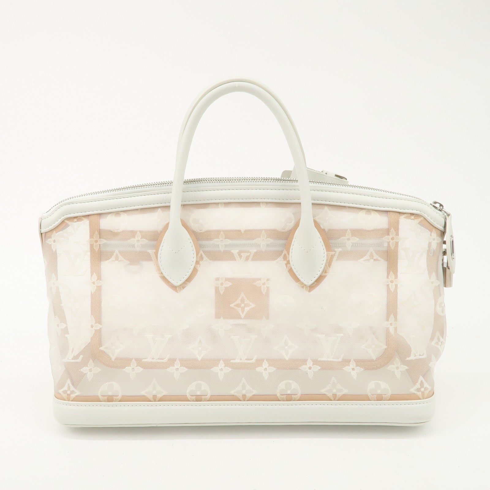 Louis Vuitton Monogram Transparence Lock It East West Bag M40701 Used