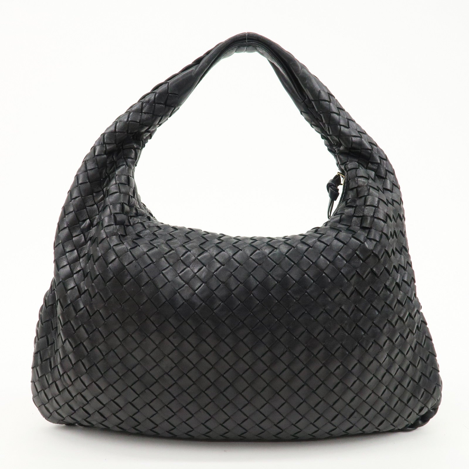 BOTTEGA VENETA Hobo Intrecciato Leather Shoulder Bag 115653