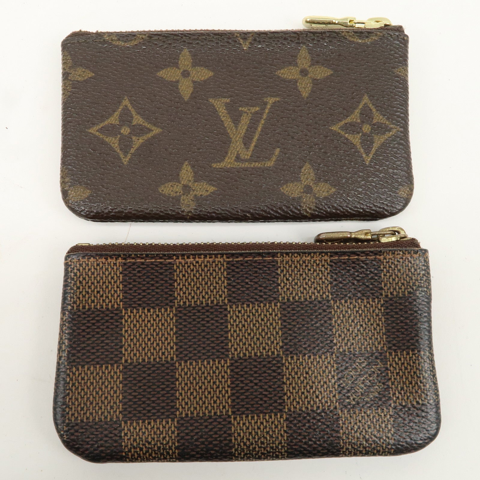 Louis Vuitton Set of 2 Monogram Damier Pochette Cles Coin Case