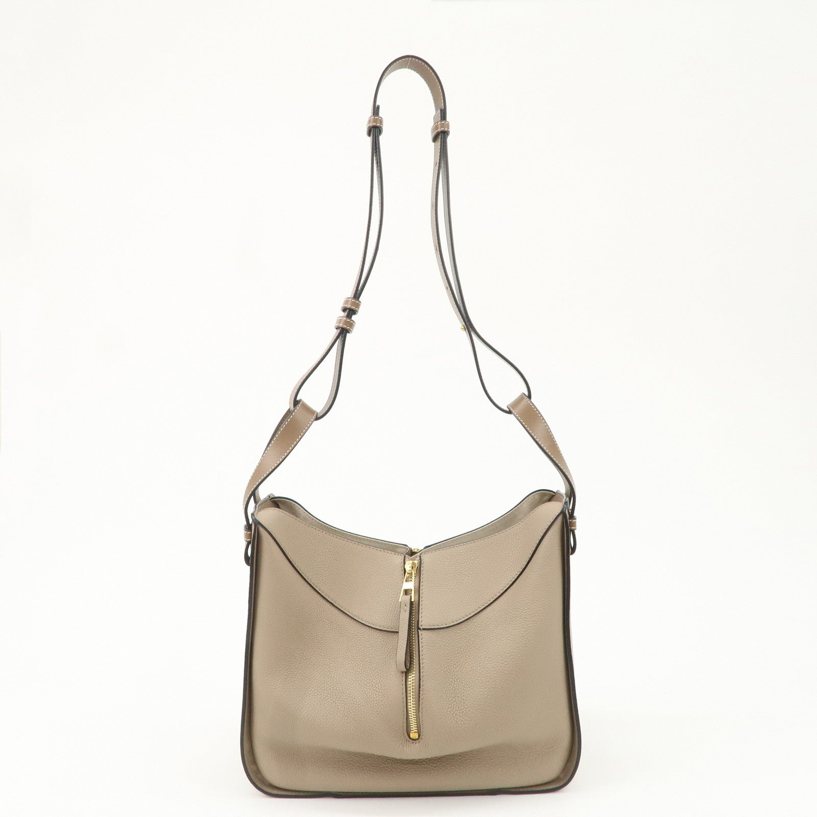 LOEWE Leather Hammock Small Shoudler Bag Beige 314.12BZ95