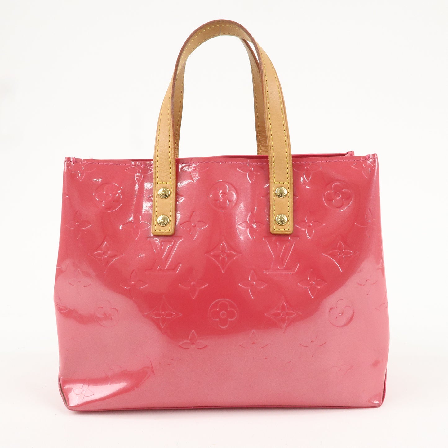 Louis Vuitton Monogram Vernis Lead PM Hand Bag Pink M991221