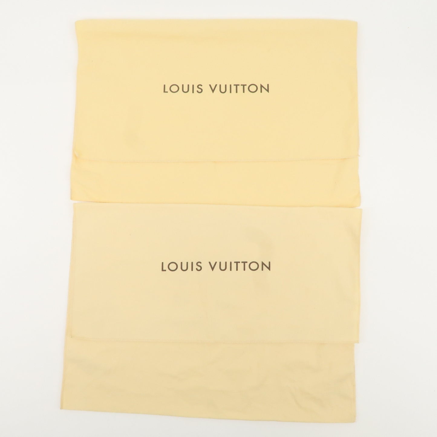 Louis Vuitton Set of 10 Dust Bag Flap Style Beige Brown