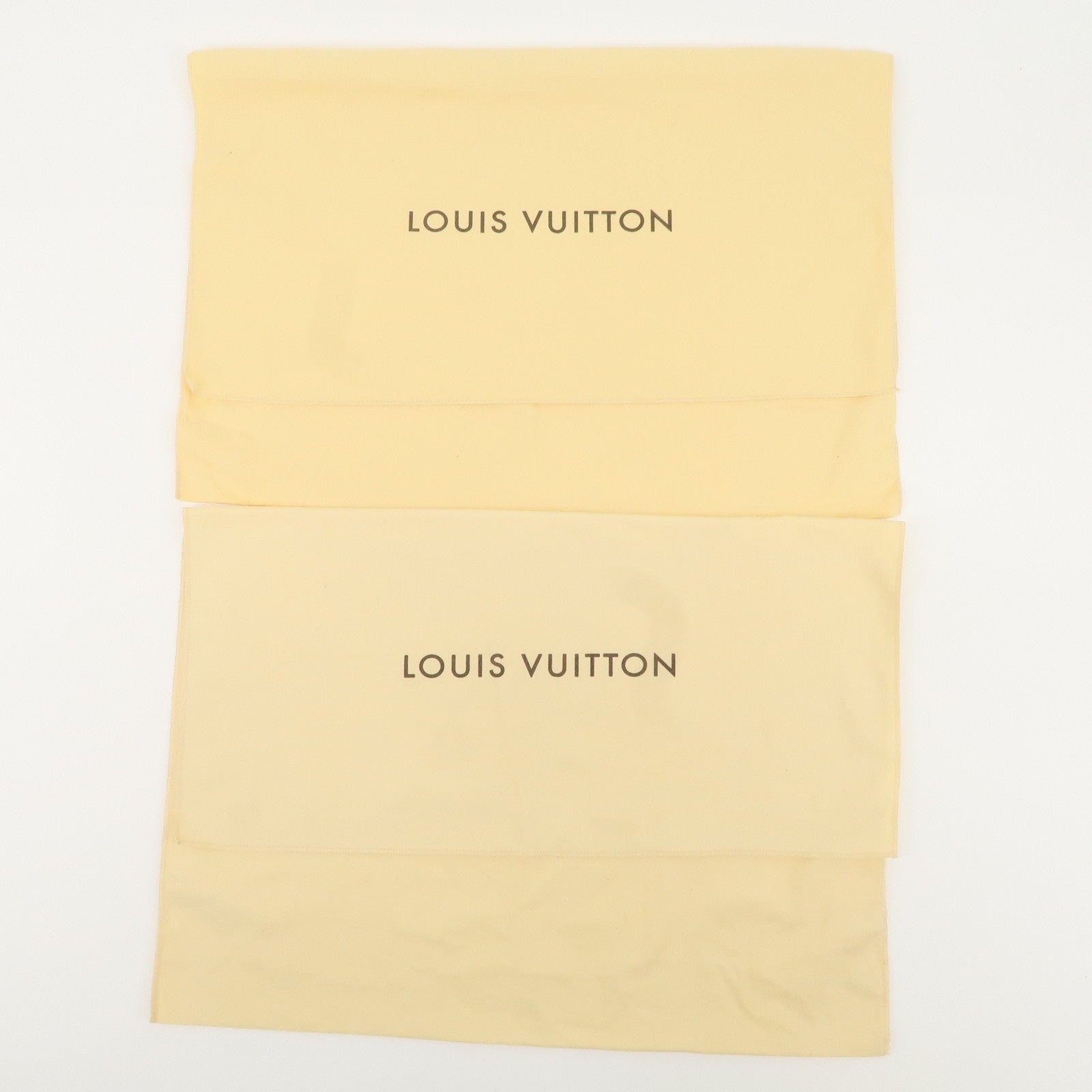 Louis Vuitton Set of 10 Dust Bag Flap Style Beige Brown Used