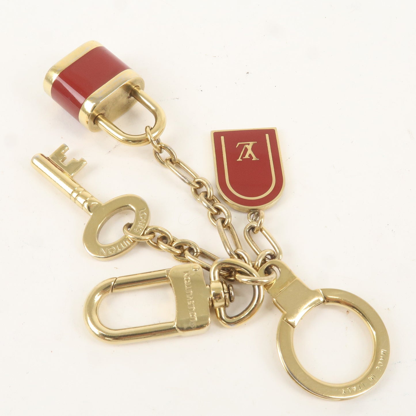 Louis Vuitton Porte Cles Cadena Bag Charm Key Charm Gold M60073