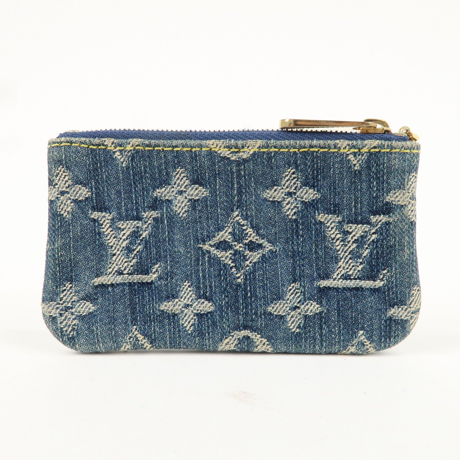 Louis Vuitton Monogram Denim Pochette Cles Coin Case M95343