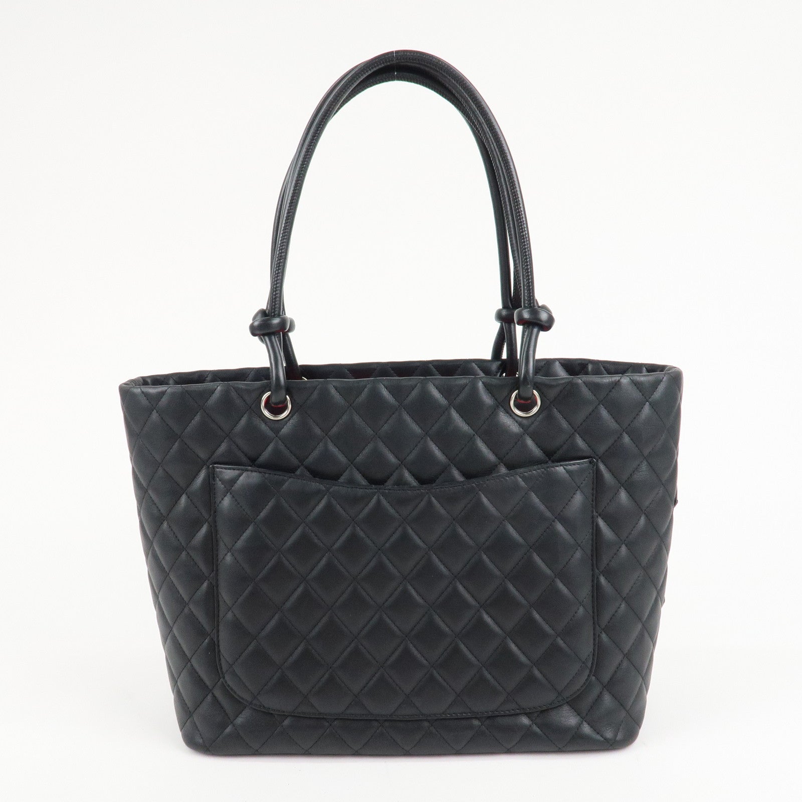 CHANEL Cambon Line Lambskin COCO Mark Large Tote Bag A25169