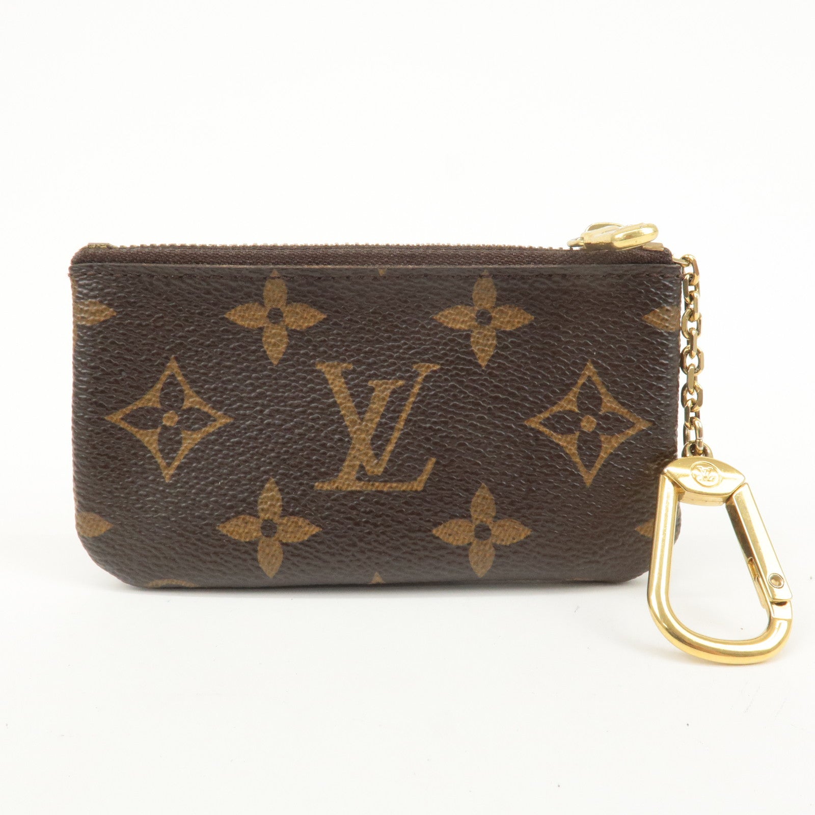 Louis Vuitton Monogram Pochette Cles Coin Case Key Case  M62650