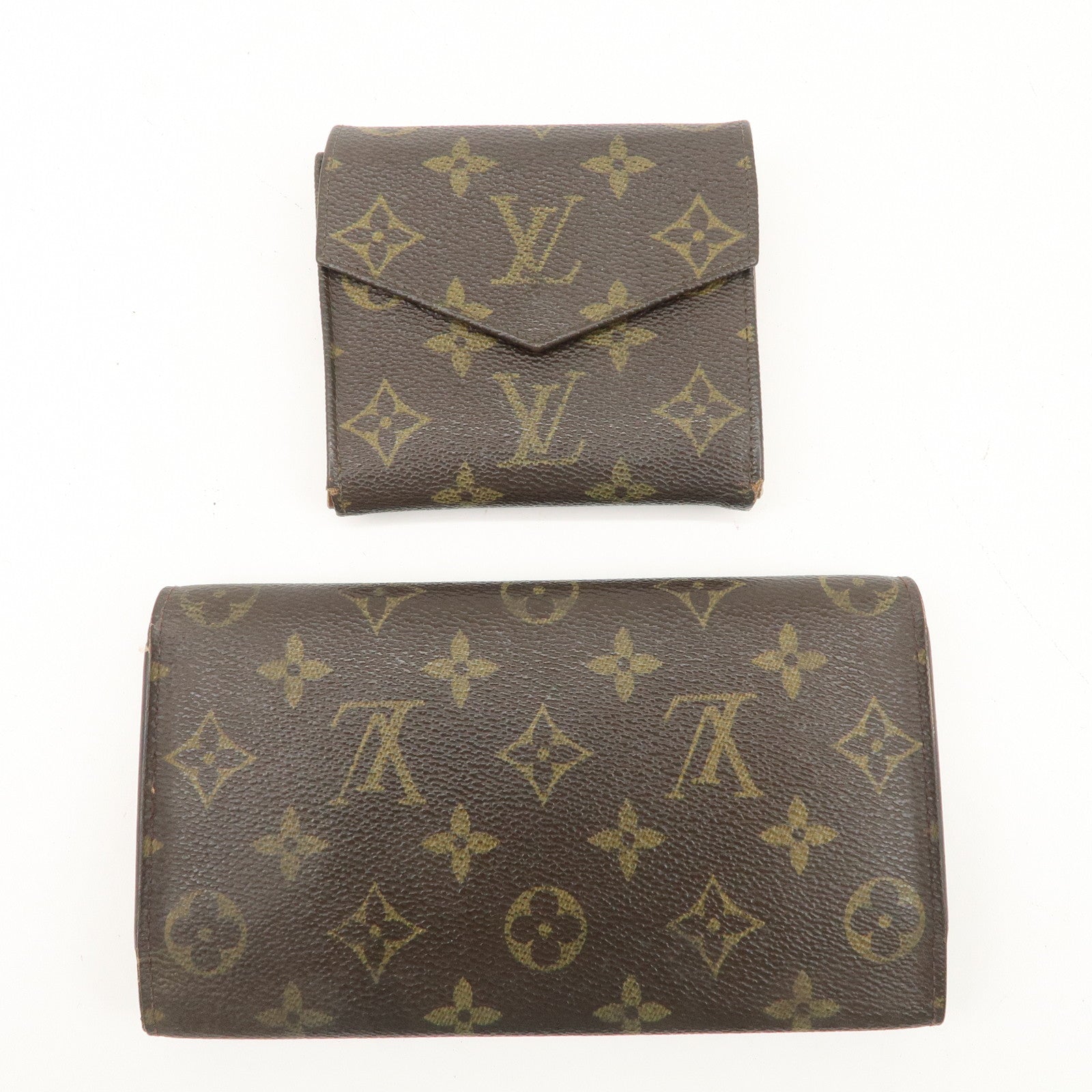 Louis Vuitton Set of 2 Monogram Portefeuille Wallet M61217 M61660