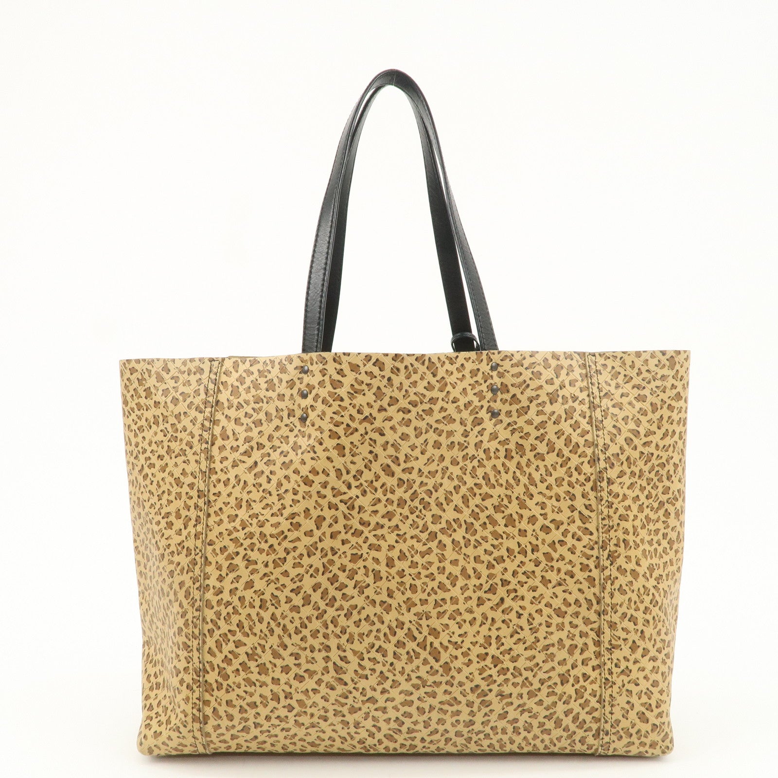 BOTTEGA VENETA Intreccio Mirage Leather Tote Bag Leopard 298780