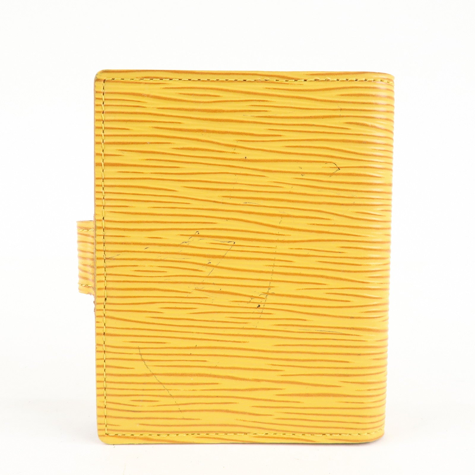 Louis Vuitton Epi Mini Agenda Planner Cover Tassili Yellow R20079