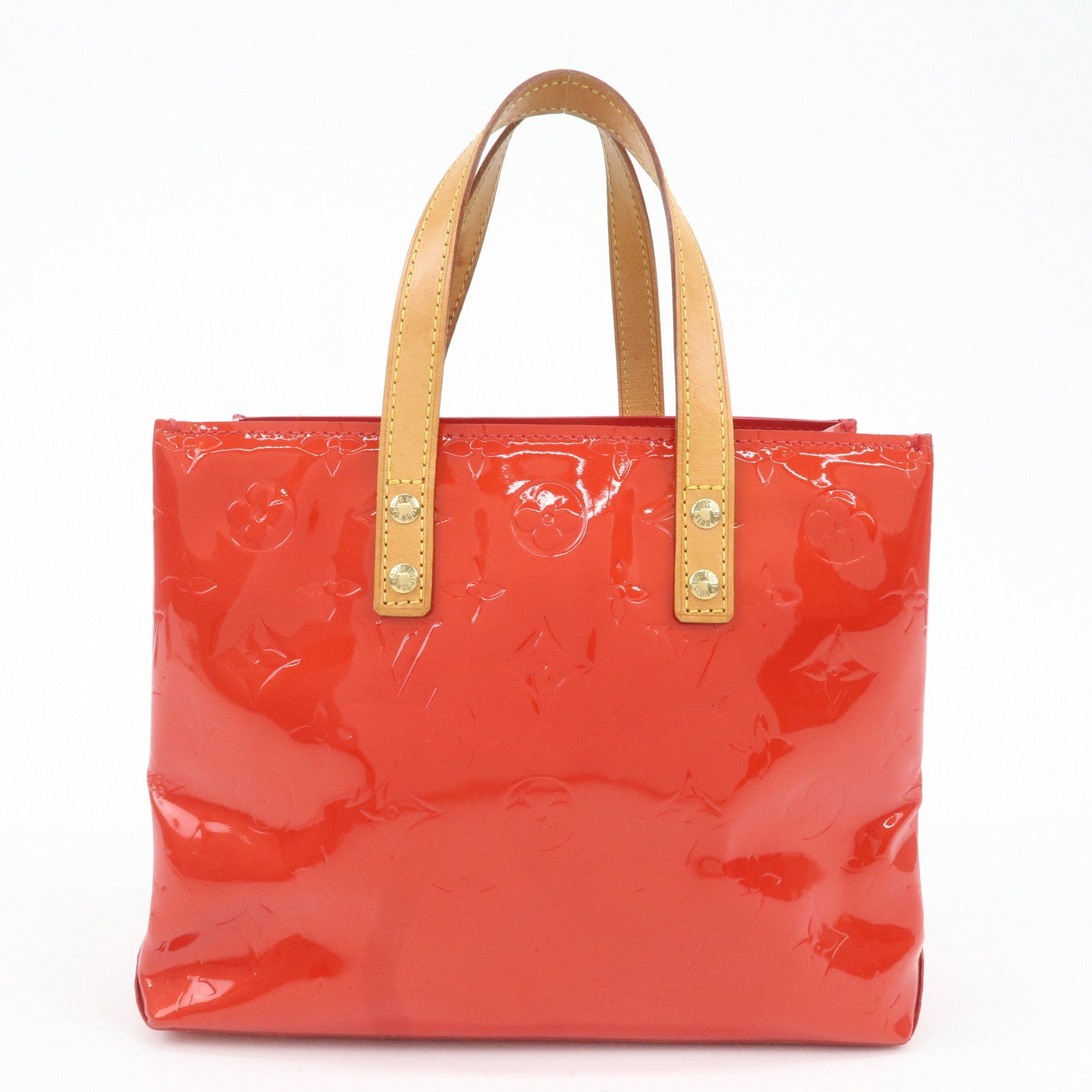 Louis Vuitton Monogram Vernis Lead PM Hand Bag M91088 Rouge