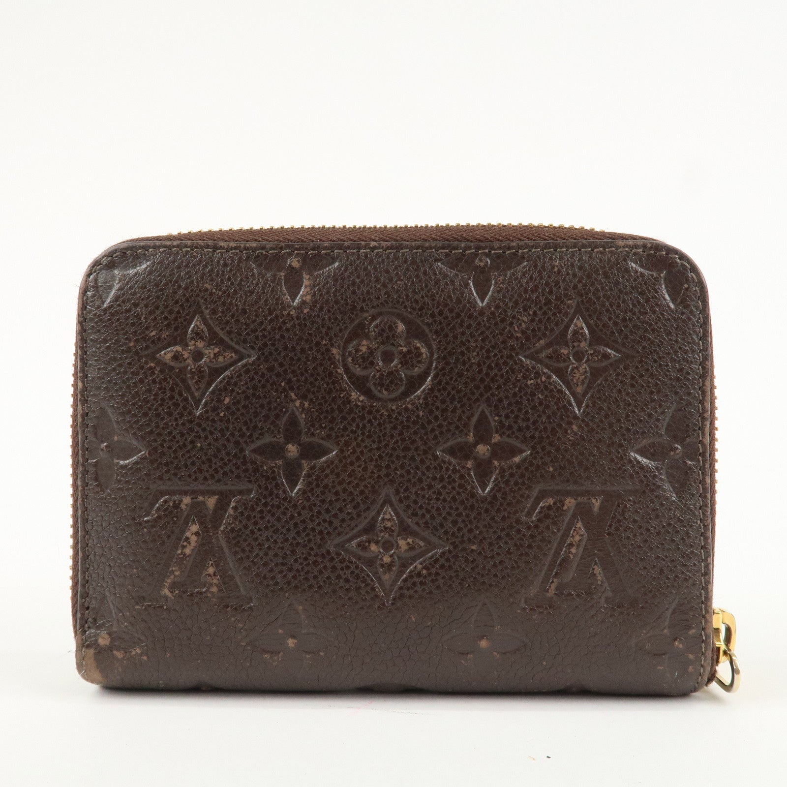 Louis Vuitton Monogram Empreinte Portefeuille Scret Zippy Wallet Used