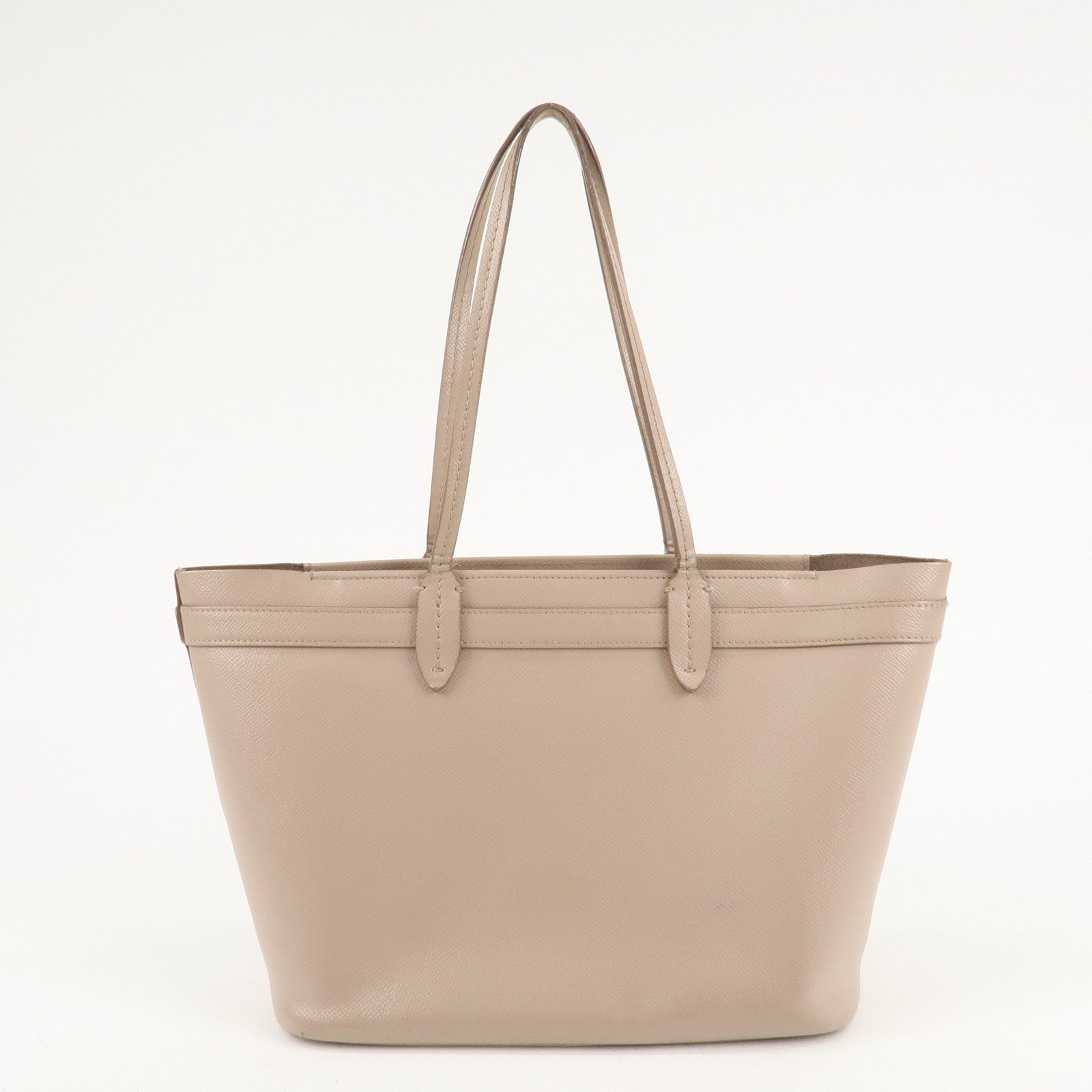 Ferragamo Leather Tote Bag Pink Beige AU-21/1082