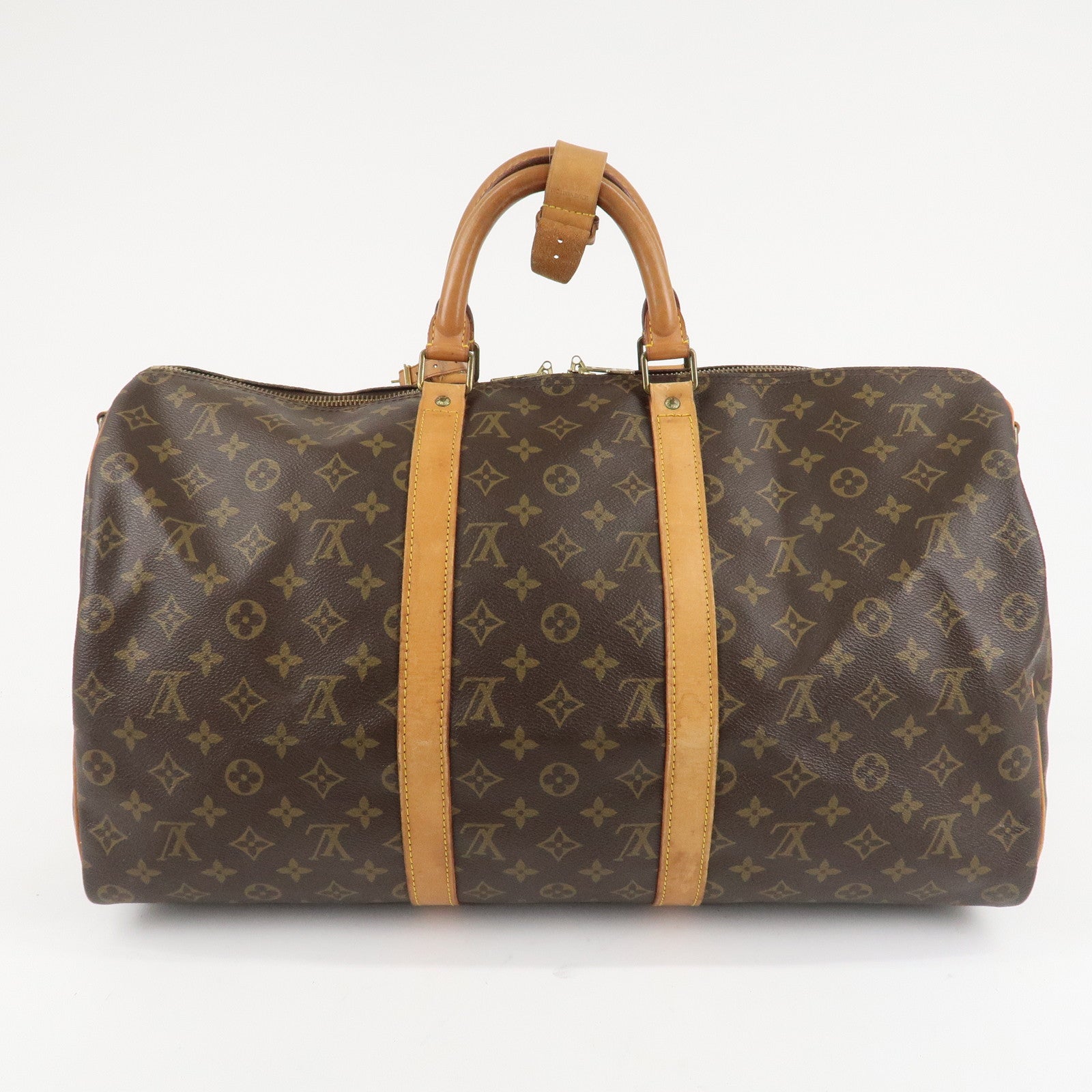 Louis Vuitton Monogram Keep All Bandouliere 50 Boston Bag M41416