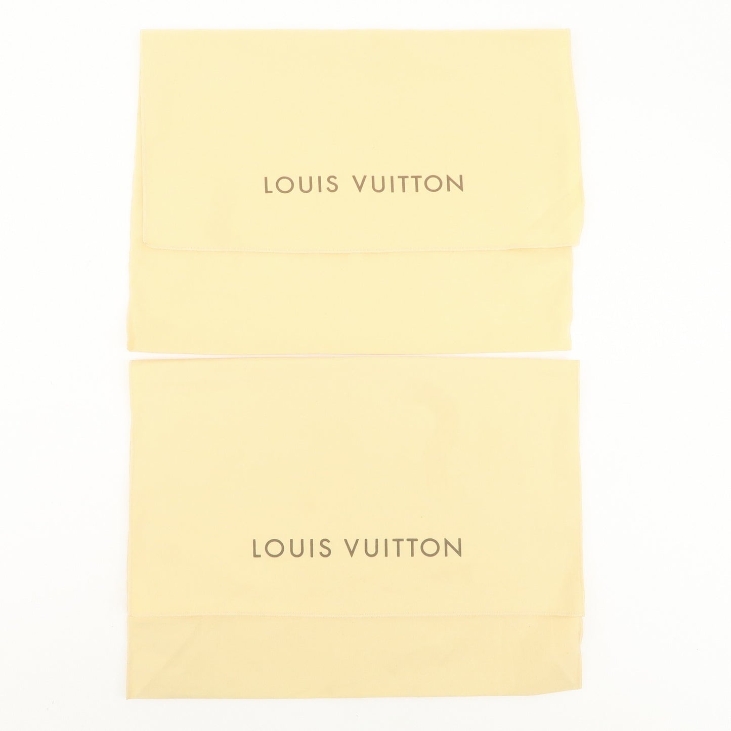 Louis Vuitton Set of 10 Dust Bag Storage Bag Flap Style Beige