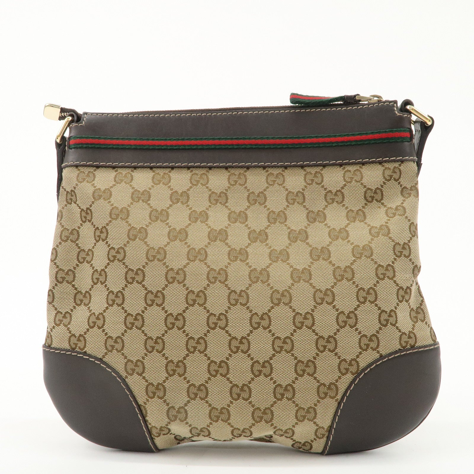 GUCCI Sherry Princy GG Canvas Leather Shoulder Bag 257065