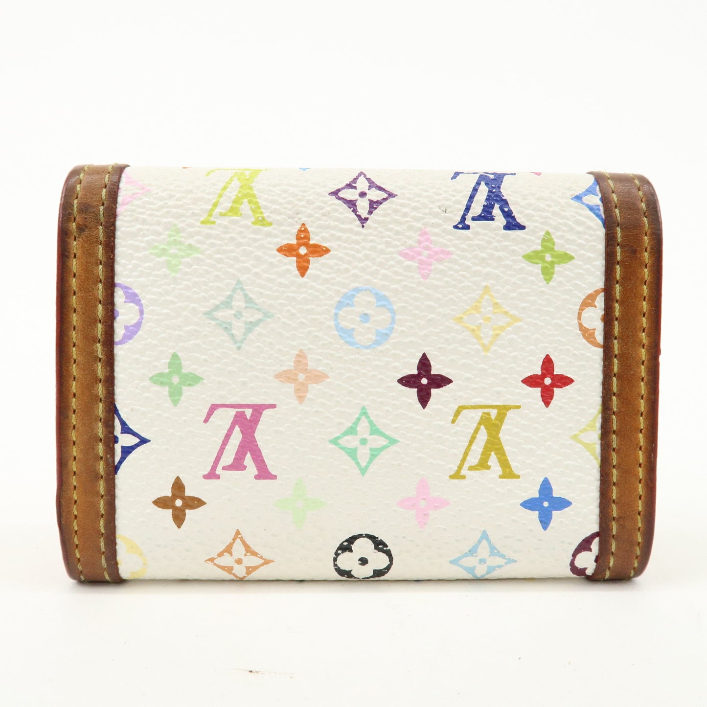 Louis Vuitton Multicolor Porte Monnaie Plat Coin Case M92657