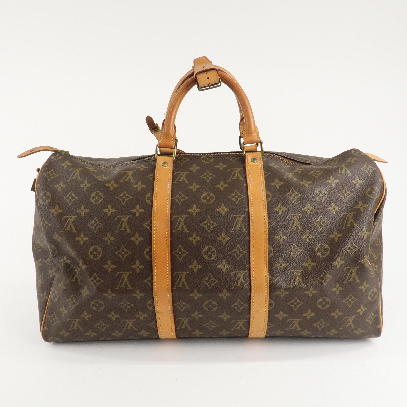 Louis Vuitton Monogram Keep All 50 Bag Boston Bag Brown M41426