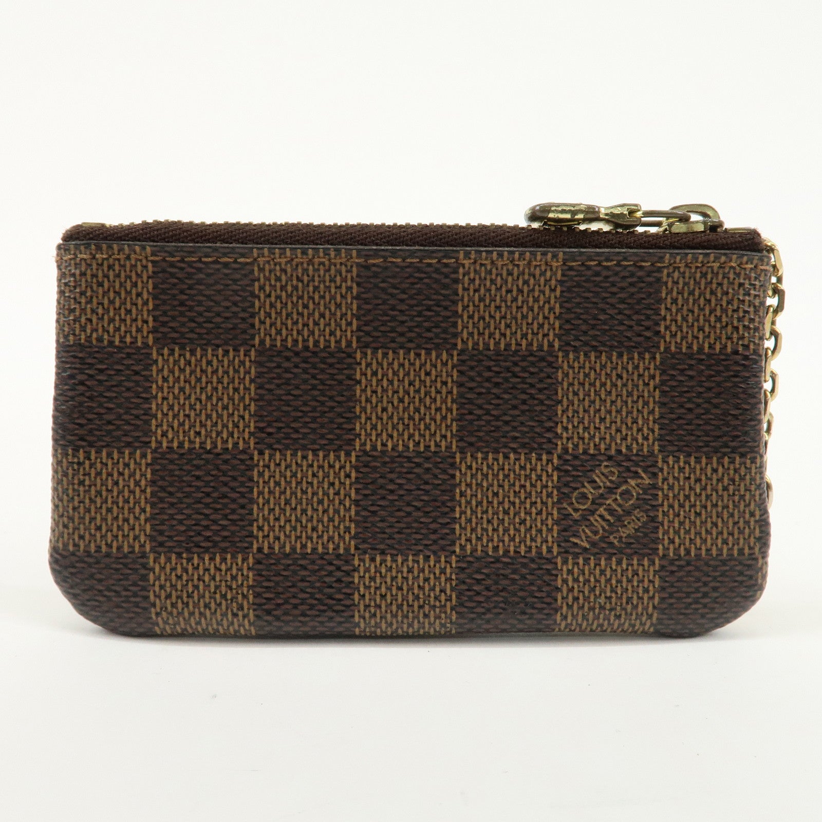 Louis Vuitton Damier Pochette Cles Coin Case Brown N62658