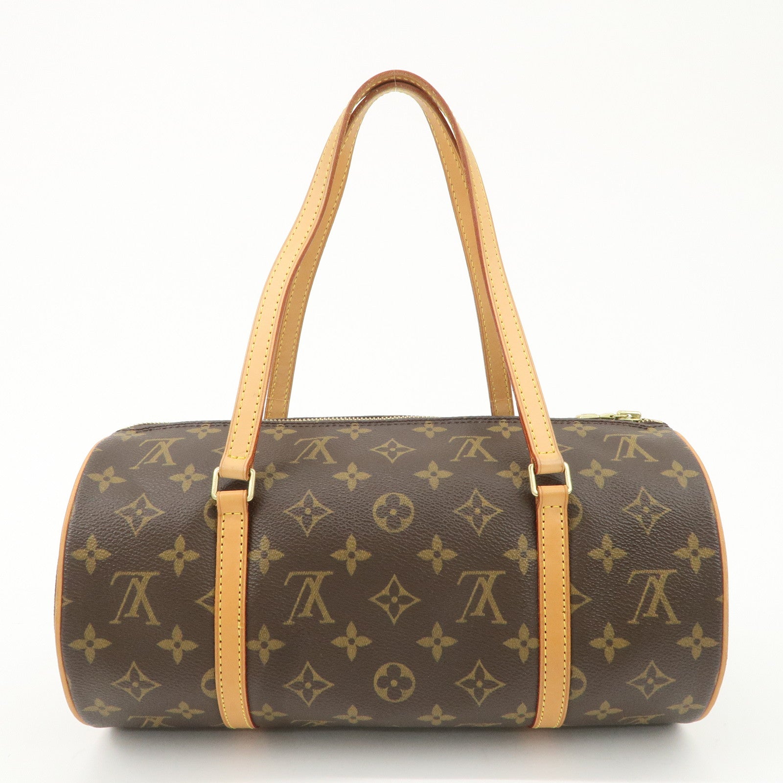 Louis Vuitton Monogram Papillon 30 Hand Bag Brown M51385