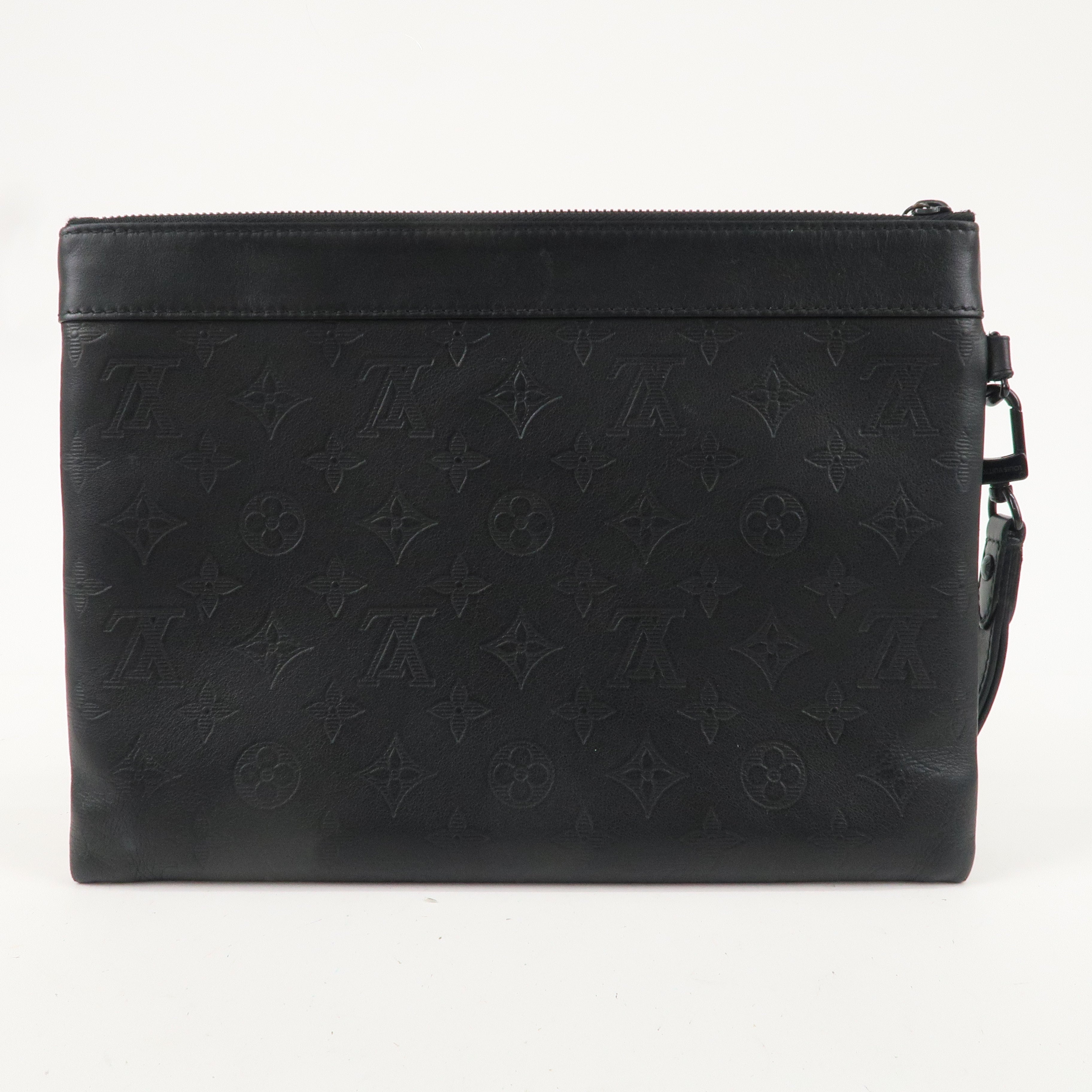 Louis Vuitton Monogram Shadow Pochette To-Go Clutch Bag M81570