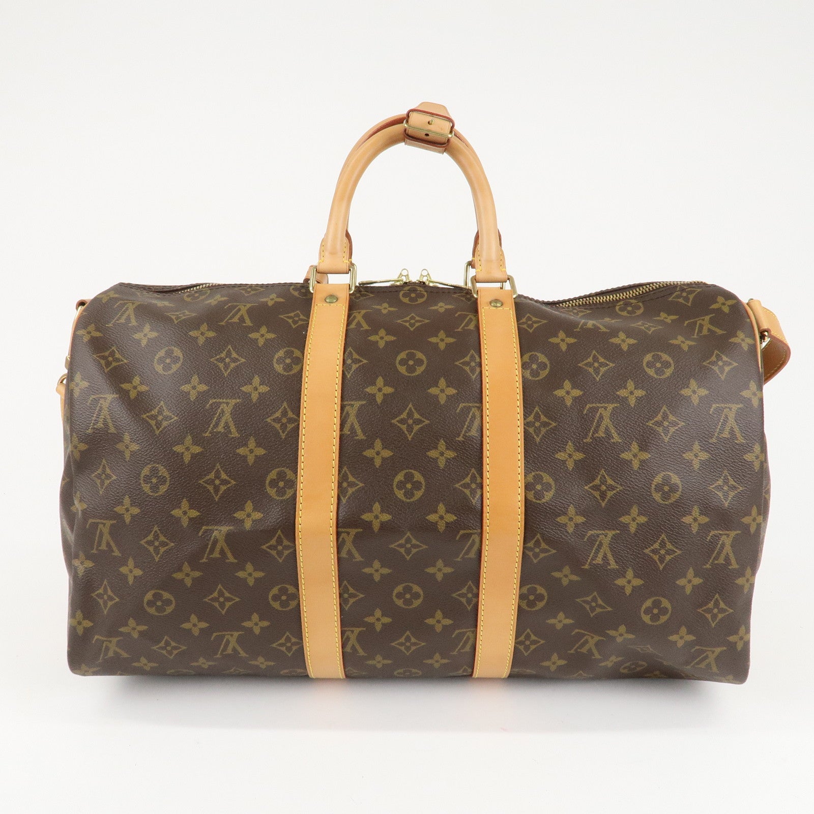 Louis Vuitton Monogram Keep All Bandouliere 45 Boston Bag M41418