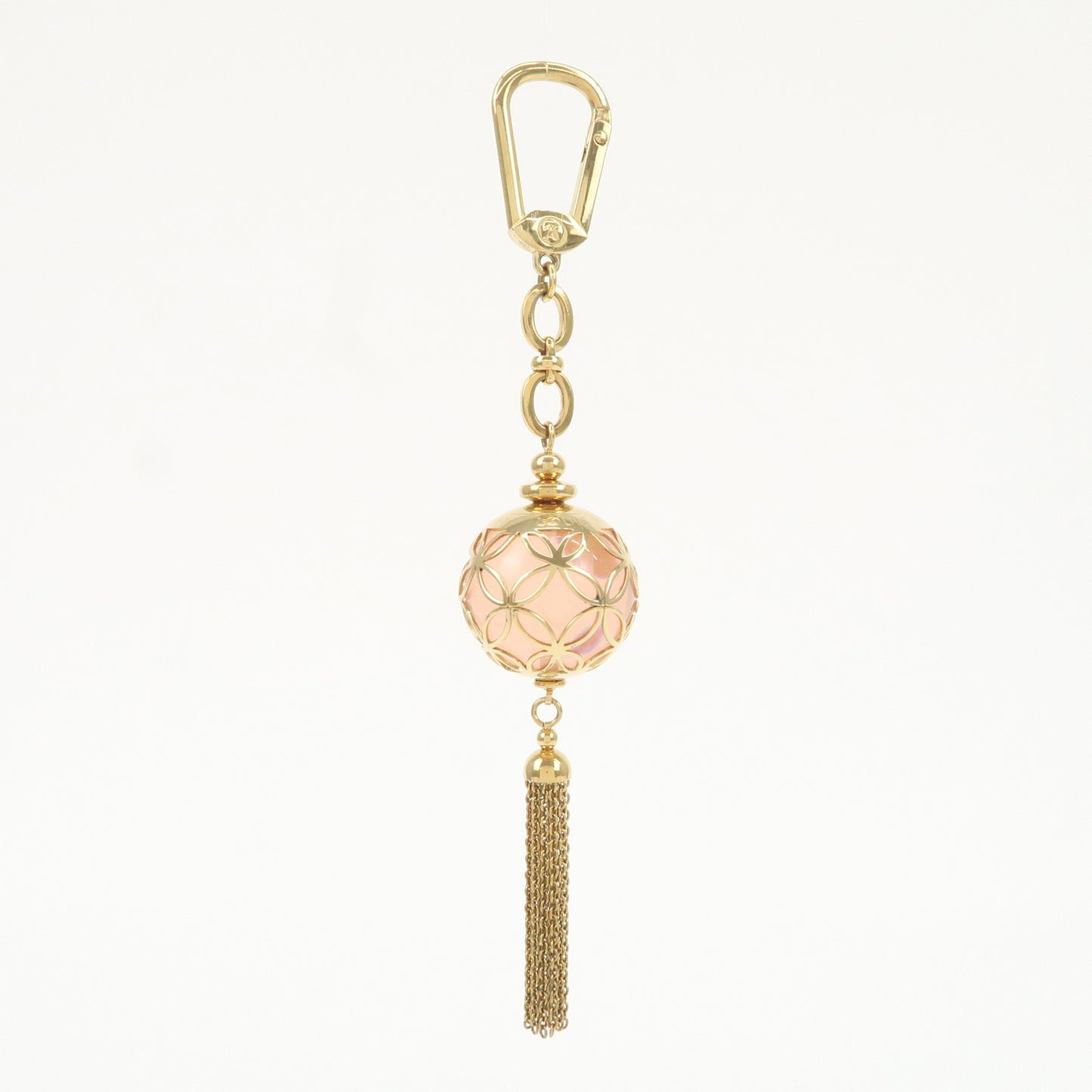 Louis Vuitton Porte Cles Ice Ball Key Charm Clear Rose M66779