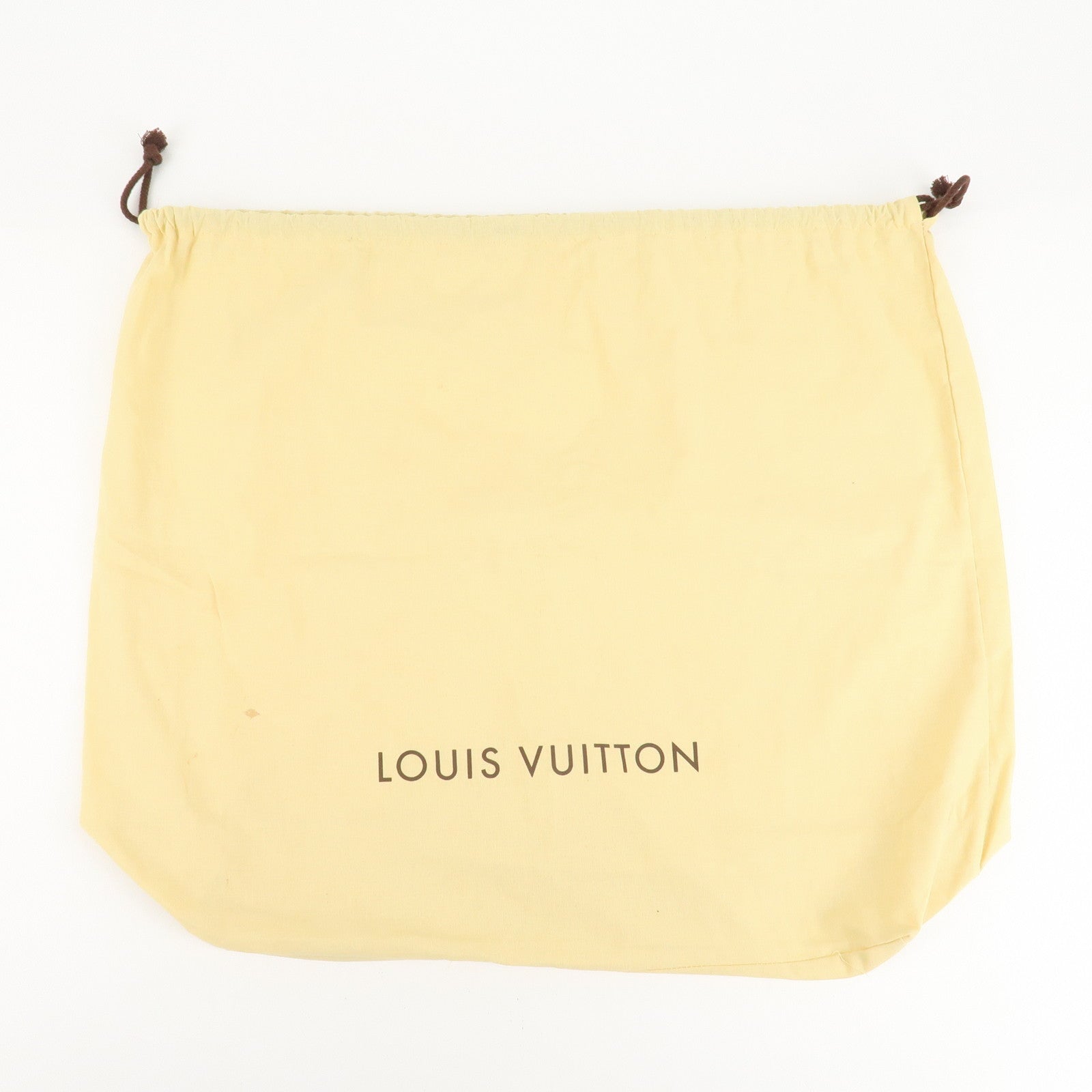 Louis Vuitton Set of 10 Dust Bag Drawstring Style Beige