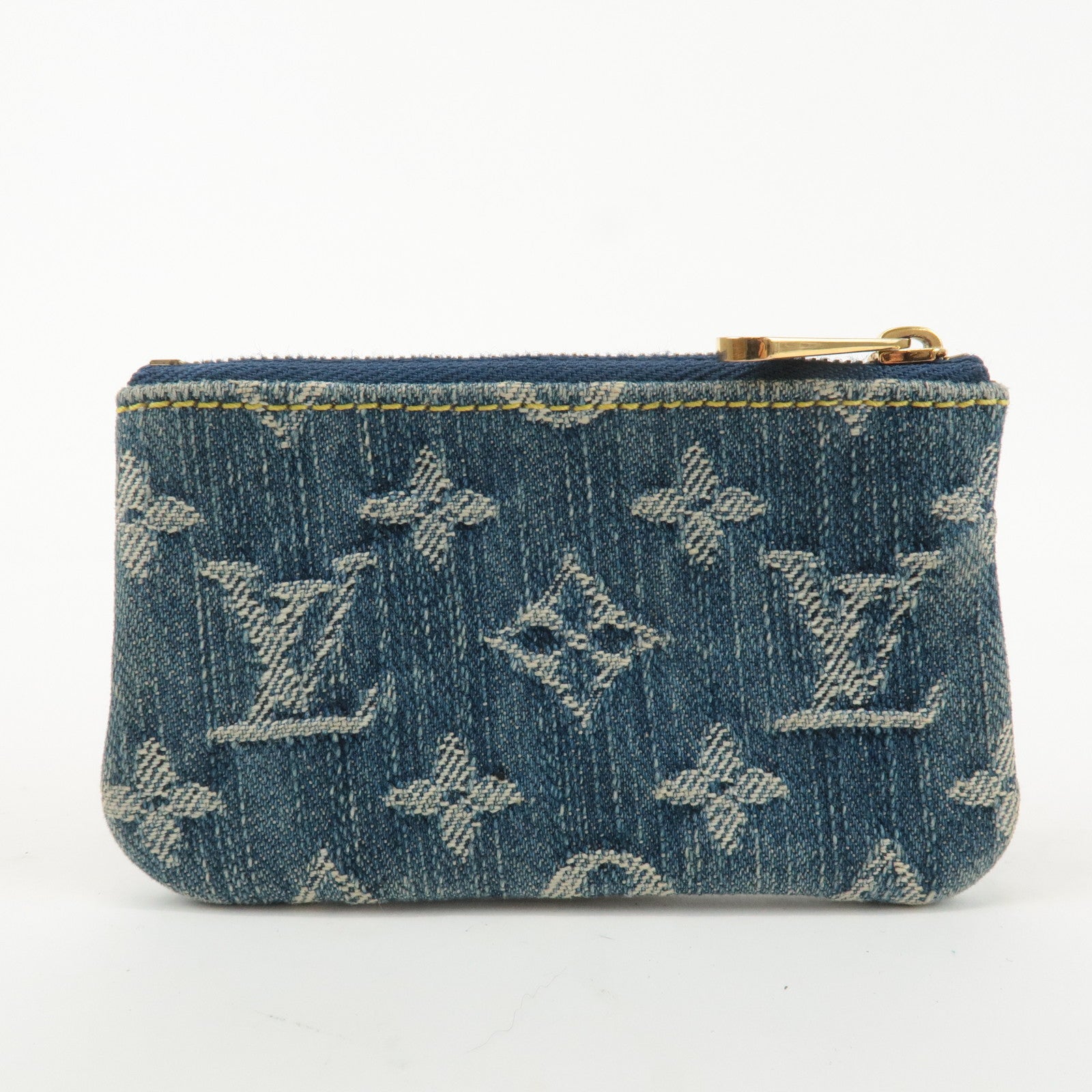 Louis Vuitton Monogram Denim Pochette Cles Coin Case M95343