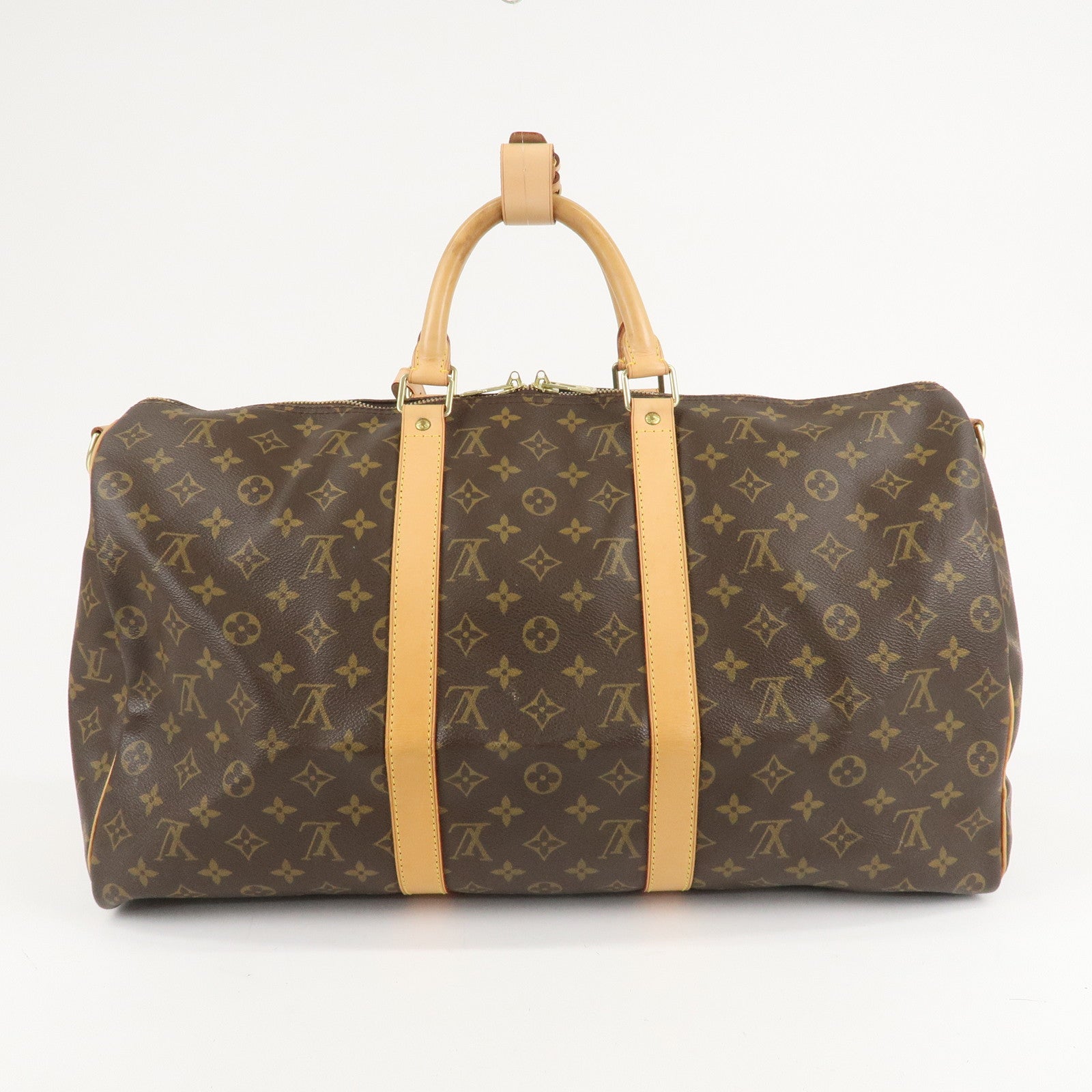 Louis Vuitton Monogram Keep All Bandouliere 50 Boston Bag M41416