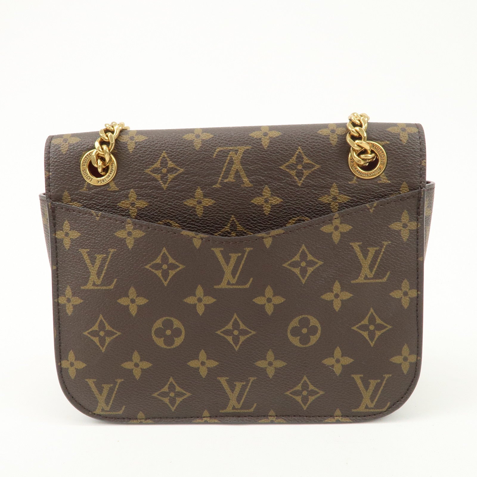 Louis Vuitton Monogram Passy Crossbody Chain Shoulder Bag M45592 Used