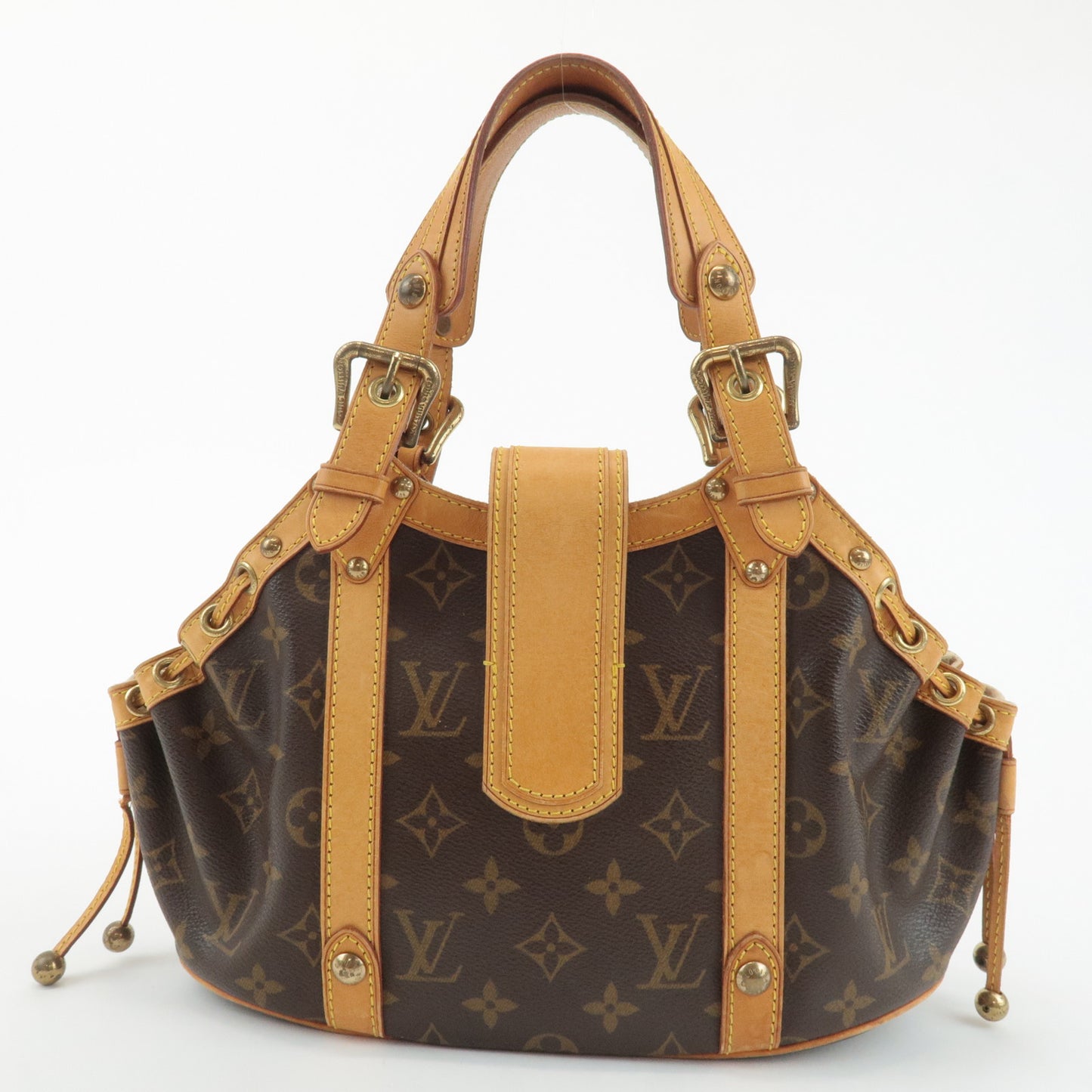 Louis Vuitton Monogram Theda GM Hand Bag Brown M92393