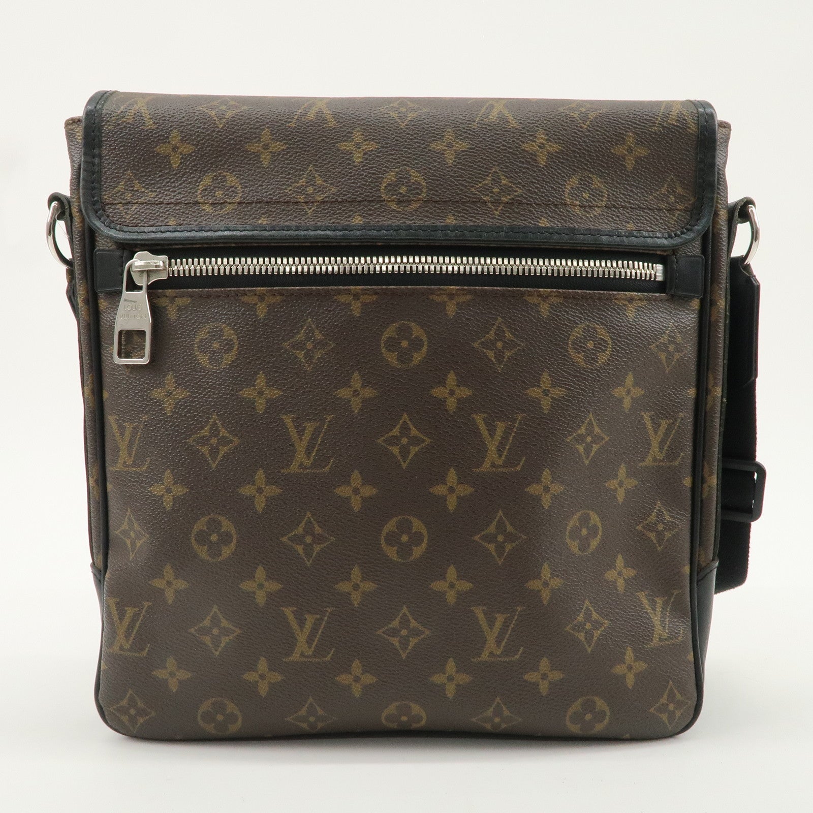 Louis Vuitton Monogram Macassar Bass MM Shoulder Bag M56715