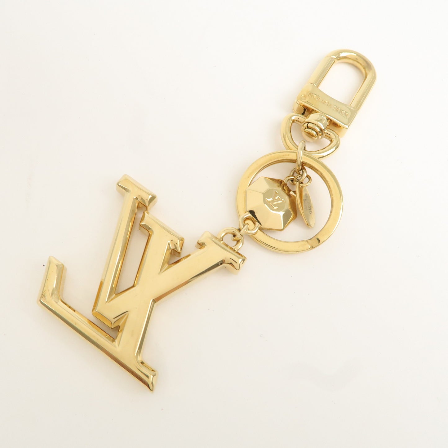 Louis Vuitton Porte Cles LV Facettes Bag Charm Gold M65216