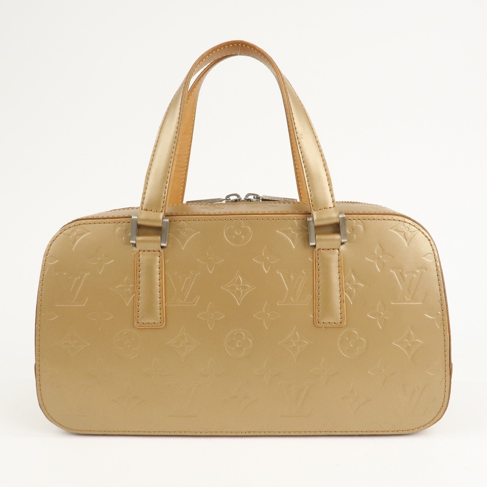 Louis Vuitton Monogram Matte Shelton Hand Bag Ambre M55177