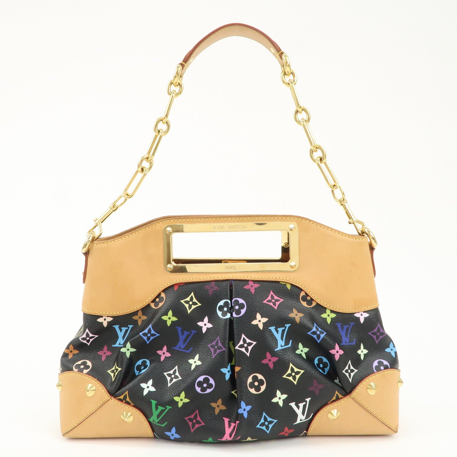 Louis Vuitton Monogram Multi Color Judy MM 2Way Bag Noir M40256 Used