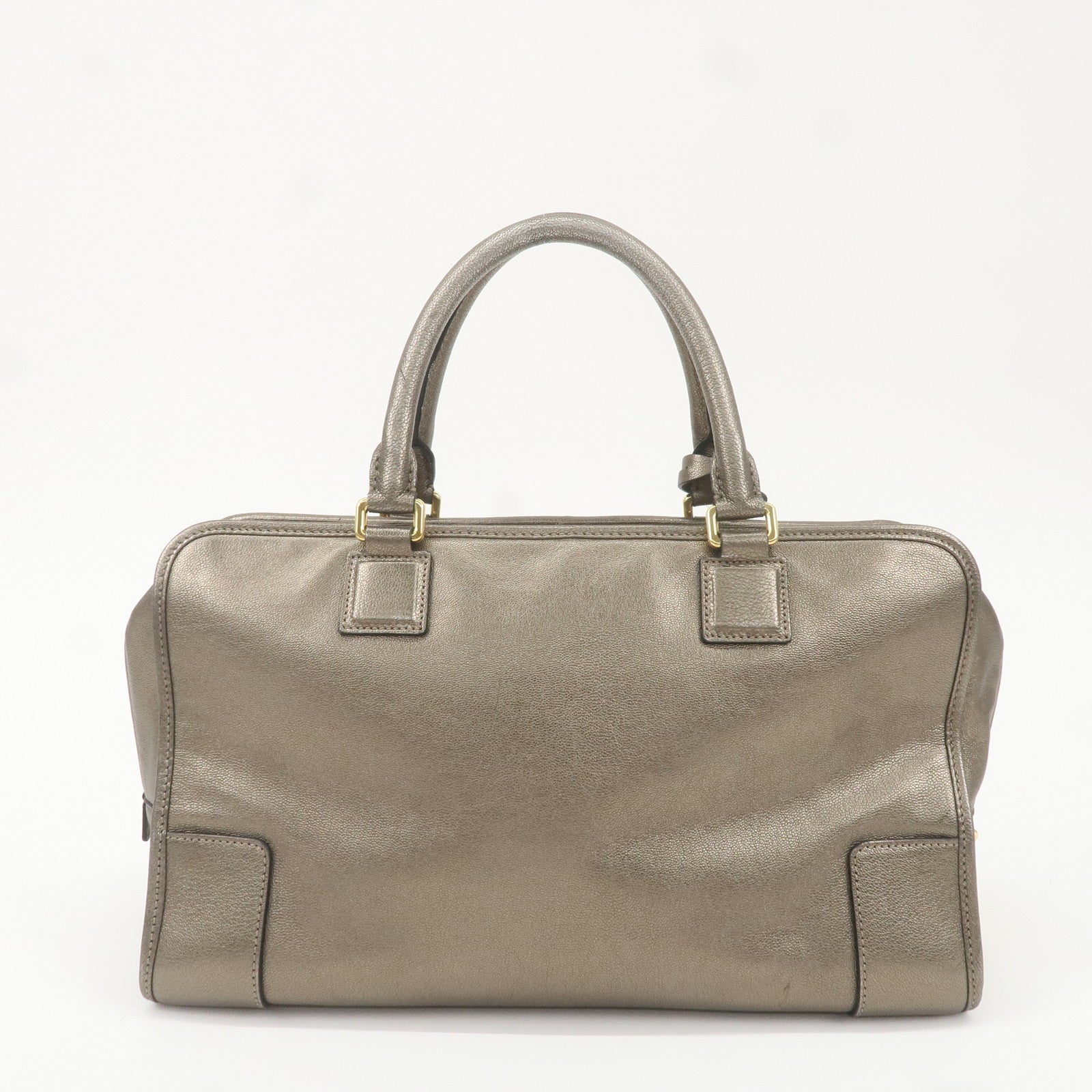 LOEWE Anagram Leather Amazona 35 Early Model Hand Bag Bronze