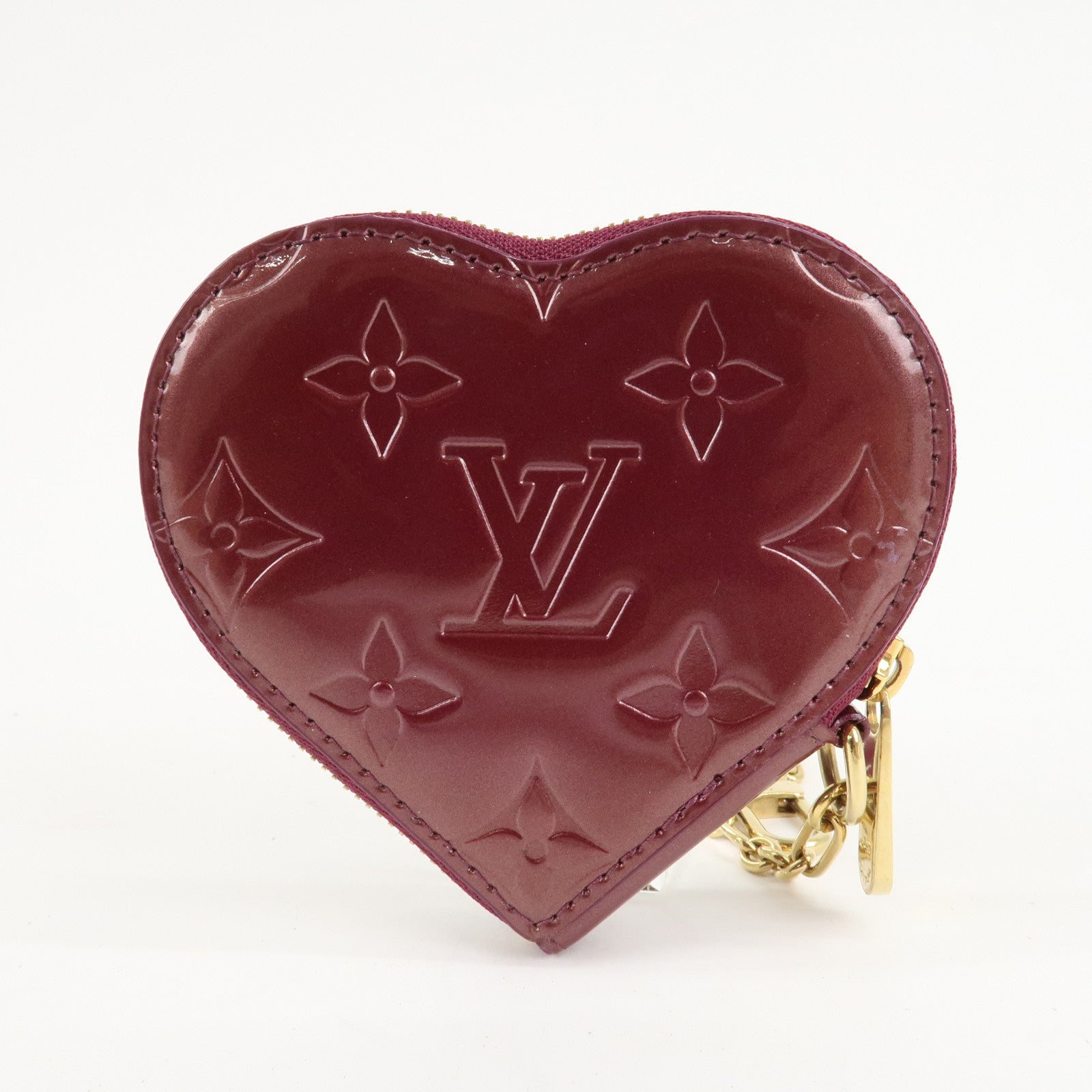 Louis Vuitton Monogram Vernis Porte Monnaie Coeur Coin Case M91480