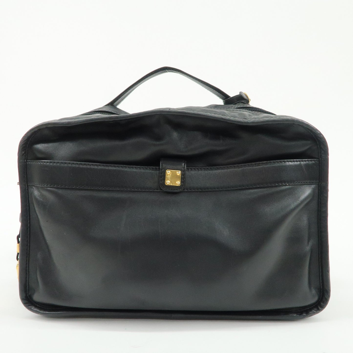 LOEWE Anagram Leather 2Way Bag Boston Bag Shoulder Bag Black